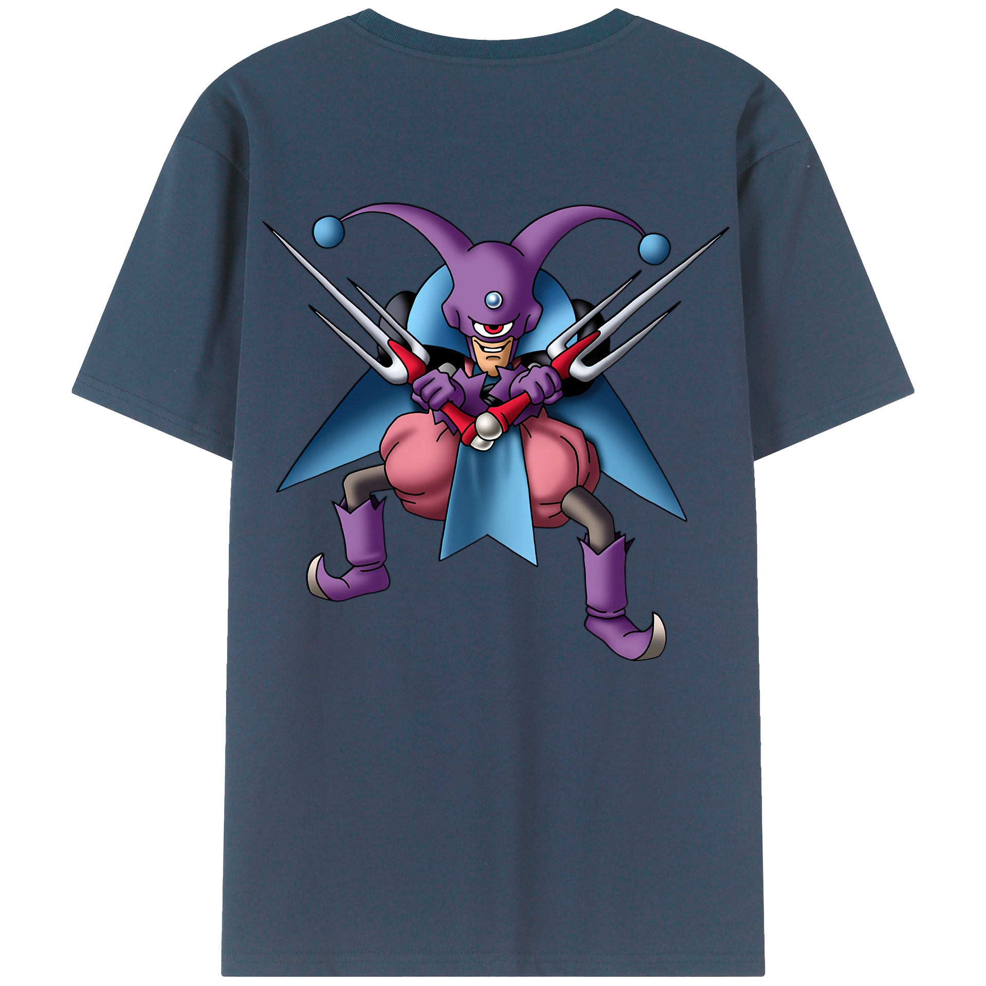 （画像用） ドラゴンクエスト Doragon Kuesuto Dragon Quest 綿100％ メンズ半袖Tシャツ（バックプリント） 通気性