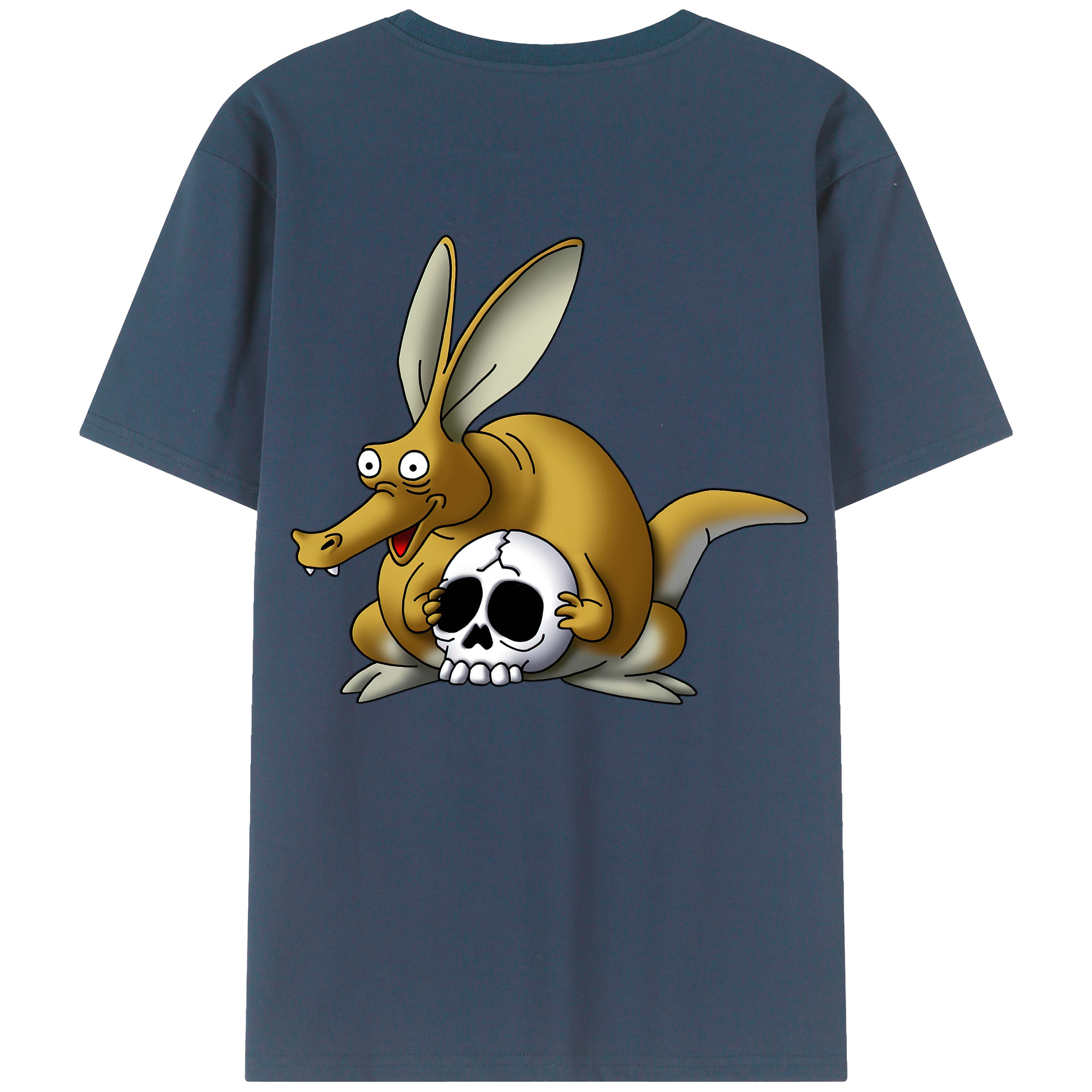 （画像用） ドラゴンクエスト Doragon Kuesuto Dragon Quest 綿100％ メンズ半袖Tシャツ（バックプリント） 通気性