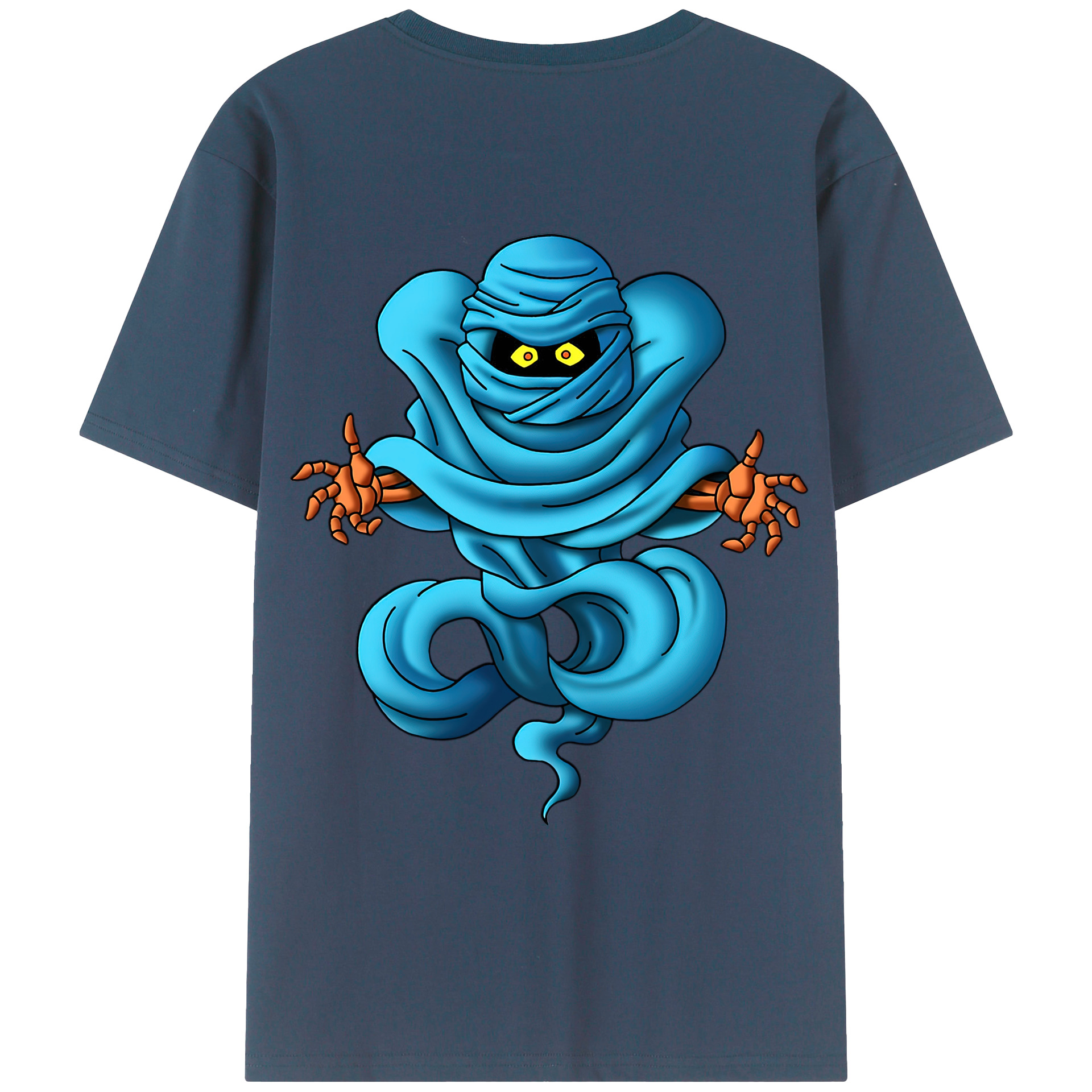 （画像用） ドラゴンクエスト Doragon Kuesuto Dragon Quest 綿100％ メンズ半袖Tシャツ（バックプリント） 通気性