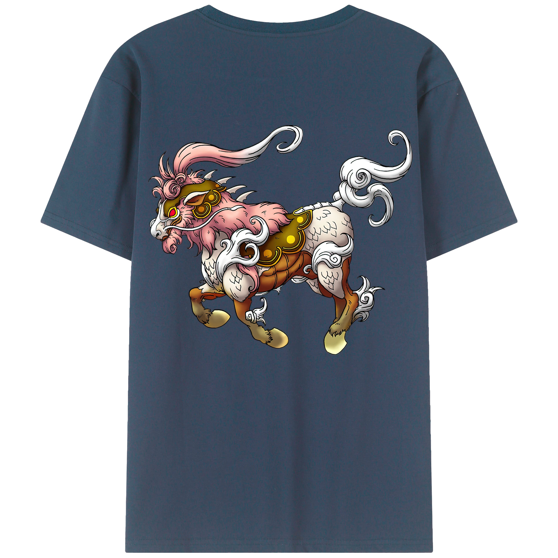 （画像用） ドラゴンクエスト Doragon Kuesuto Dragon Quest 綿100％ メンズ半袖Tシャツ（バックプリント） 通気性
