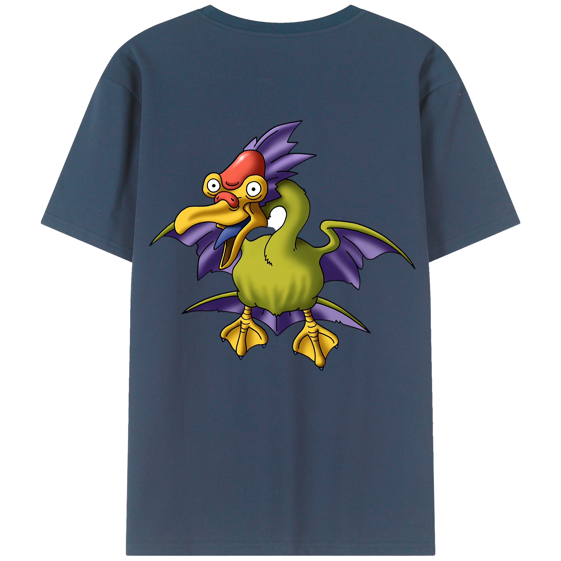 （画像用） ドラゴンクエスト Doragon Kuesuto Dragon Quest 綿100％ メンズ半袖Tシャツ（バックプリント） 通気性