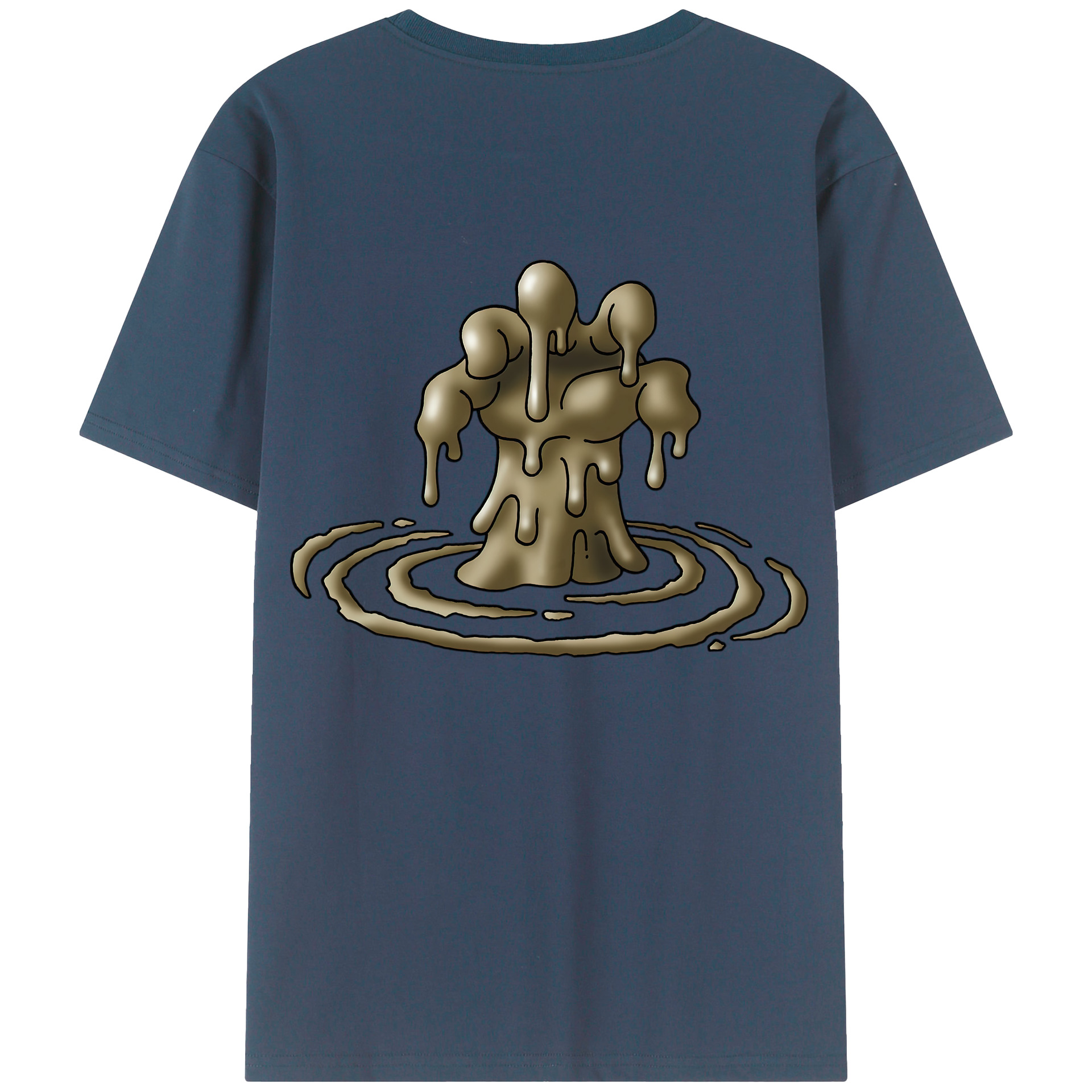 （画像用） ドラゴンクエスト Doragon Kuesuto Dragon Quest 綿100％ メンズ半袖Tシャツ（バックプリント） 通気性