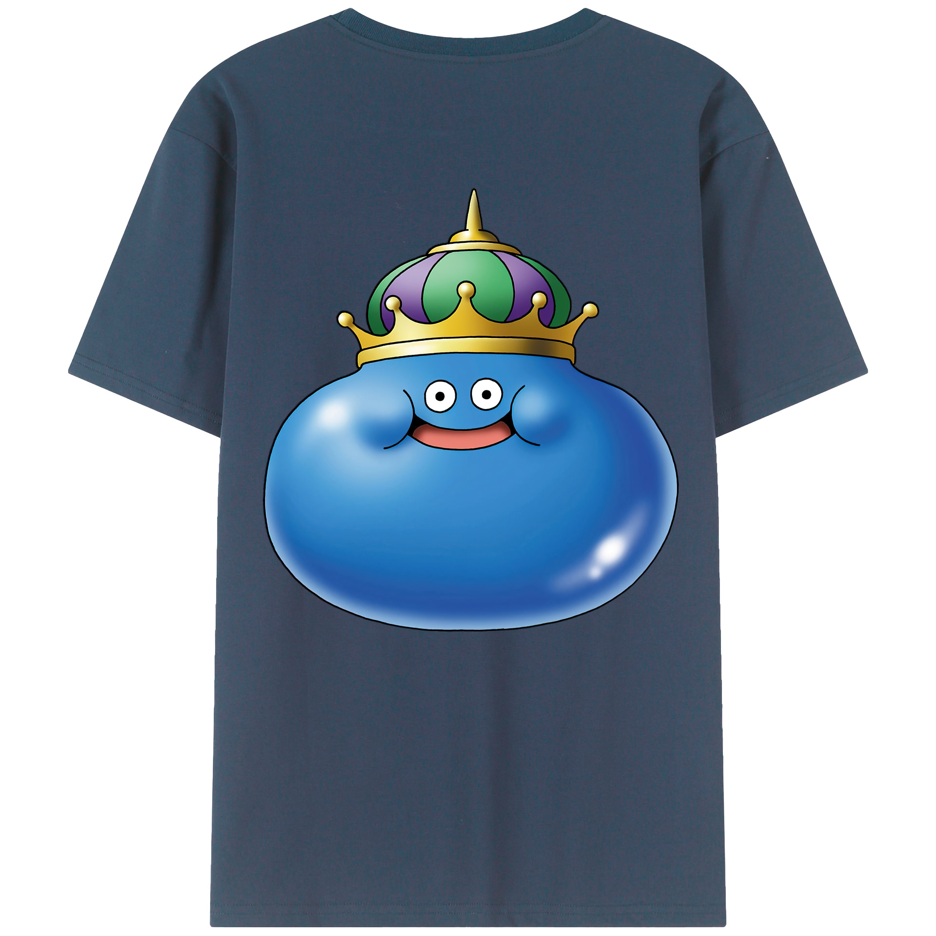（画像用） ドラゴンクエスト Doragon Kuesuto Dragon Quest 綿100％ メンズ半袖Tシャツ（バックプリント） 通気性