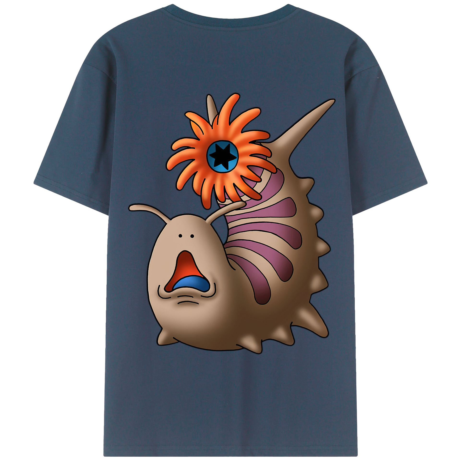 （画像用） ドラゴンクエスト Doragon Kuesuto Dragon Quest 綿100％ メンズ半袖Tシャツ（バックプリント） 通気性