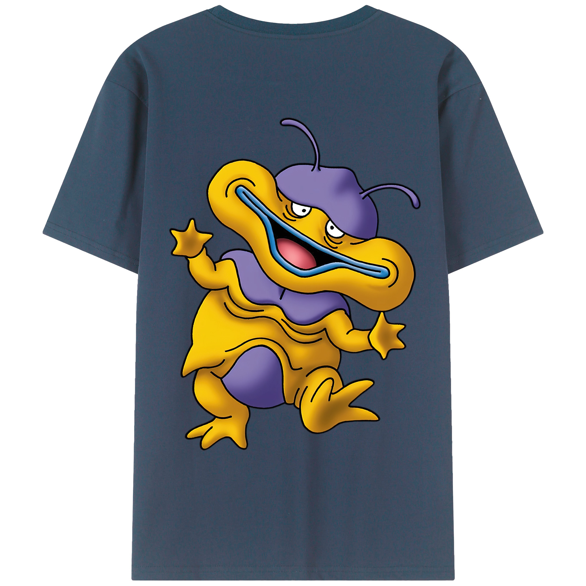 （画像用） ドラゴンクエスト Doragon Kuesuto Dragon Quest 綿100％ メンズ半袖Tシャツ（バックプリント） 通気性