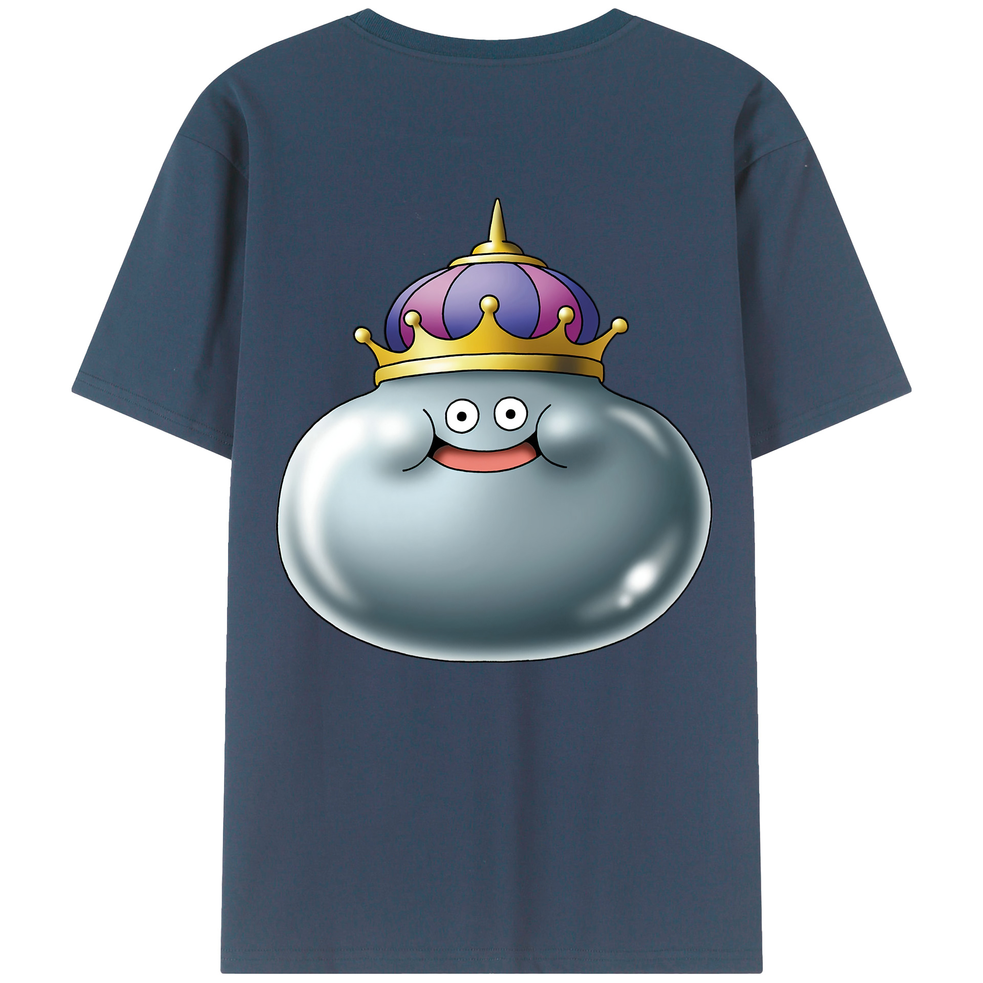 （画像用） ドラゴンクエスト Doragon Kuesuto Dragon Quest 綿100％ メンズ半袖Tシャツ（バックプリント） 通気性