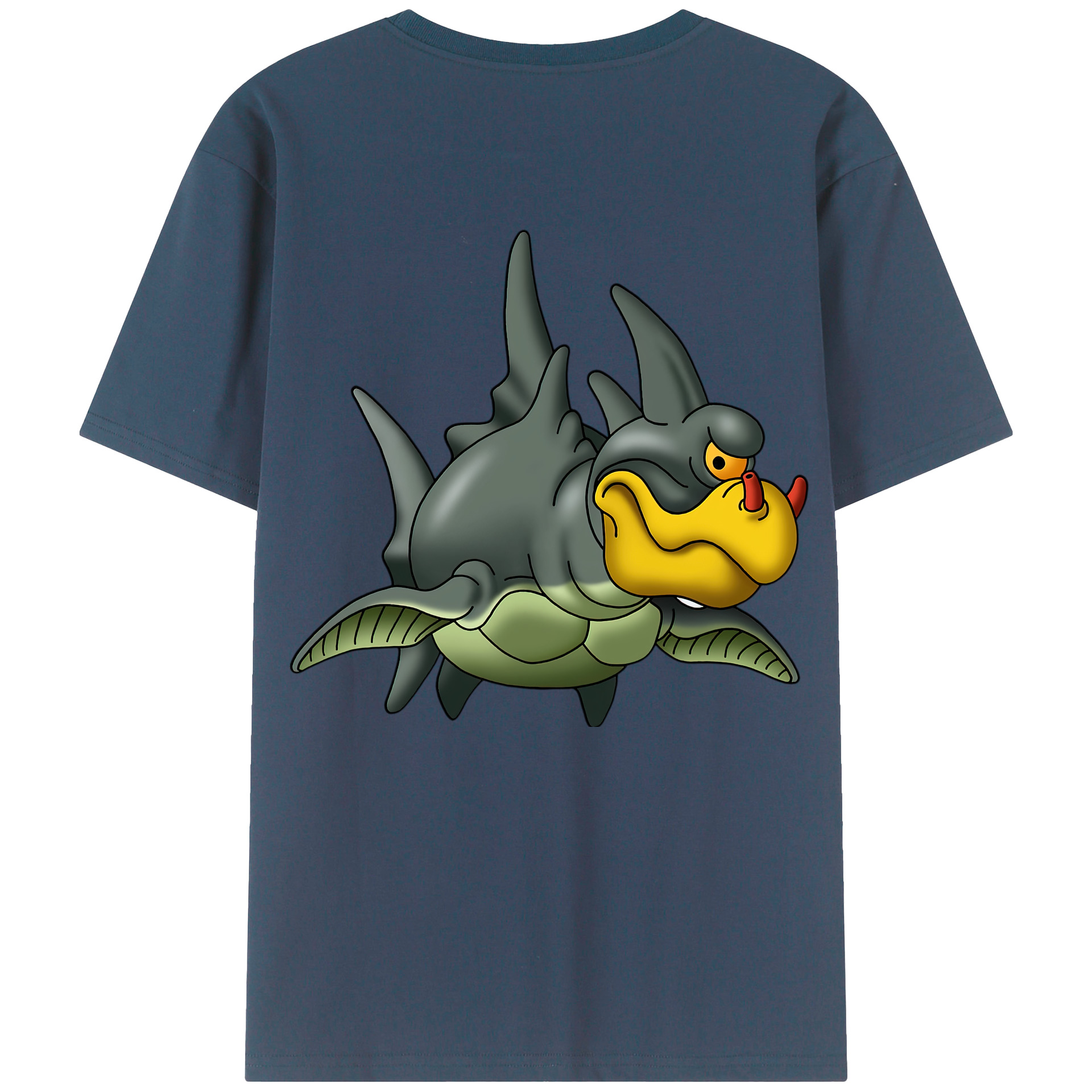 （画像用） ドラゴンクエスト Doragon Kuesuto Dragon Quest 綿100％ メンズ半袖Tシャツ（バックプリント） 通気性