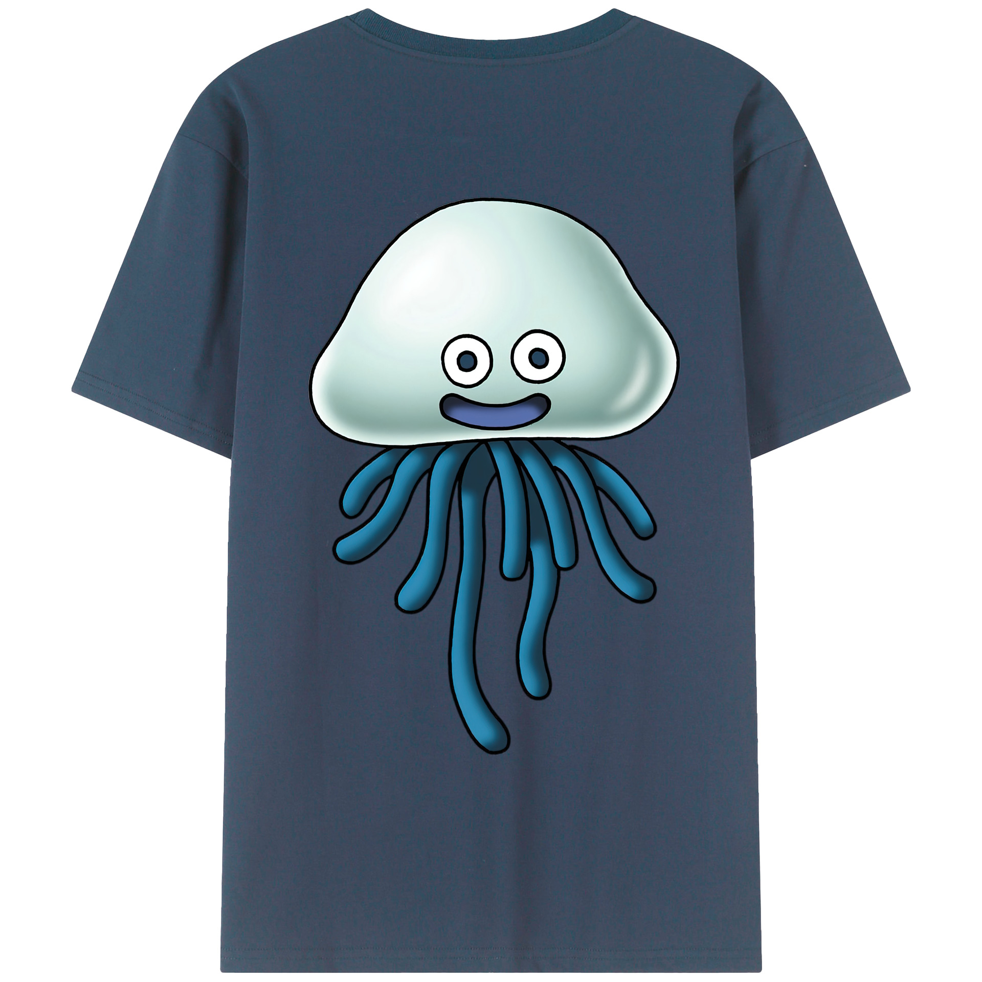 （画像用） ドラゴンクエスト Doragon Kuesuto Dragon Quest 綿100％ メンズ半袖Tシャツ（バックプリント） 通気性