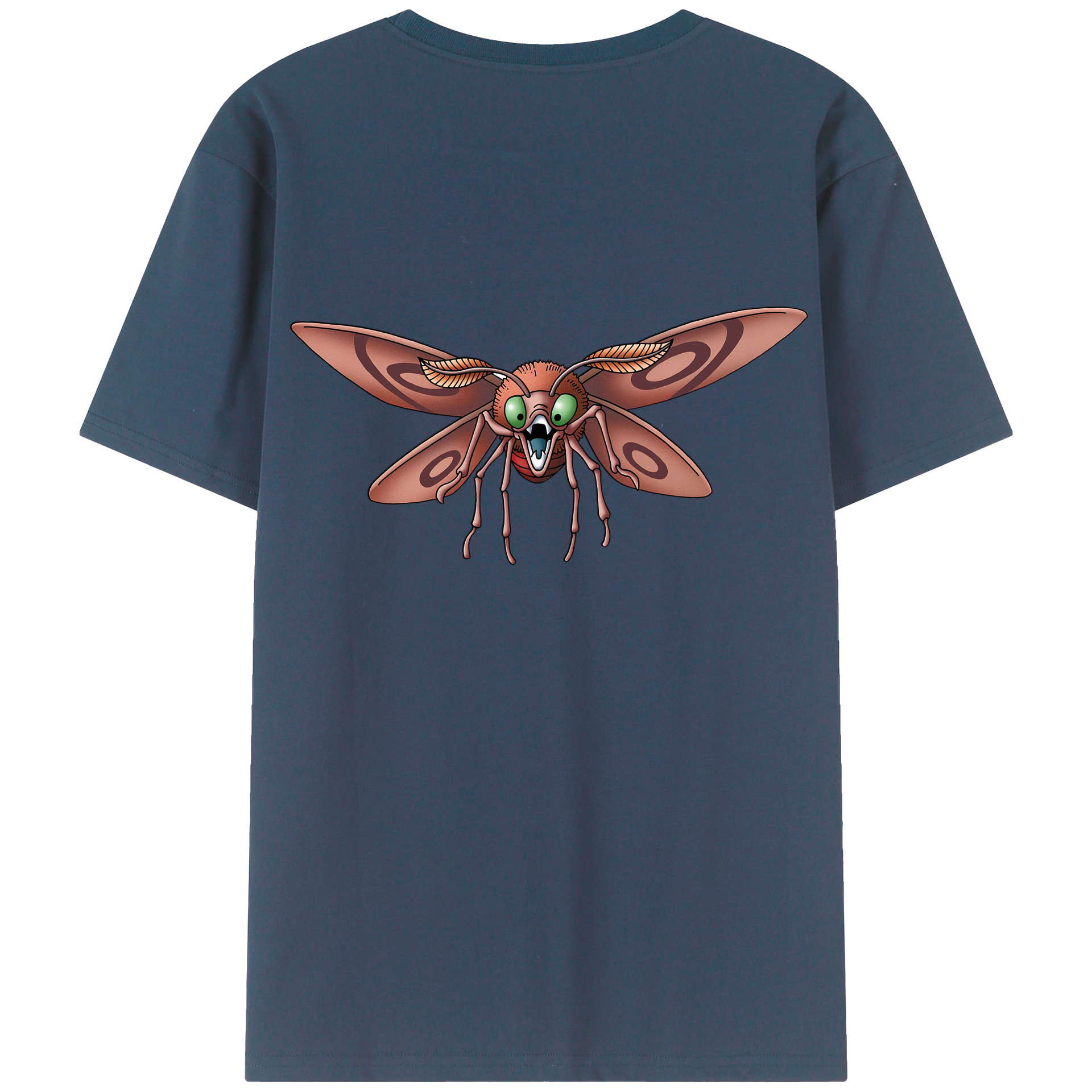 （画像用） ドラゴンクエスト Doragon Kuesuto Dragon Quest 綿100％ メンズ半袖Tシャツ（バックプリント） 通気性