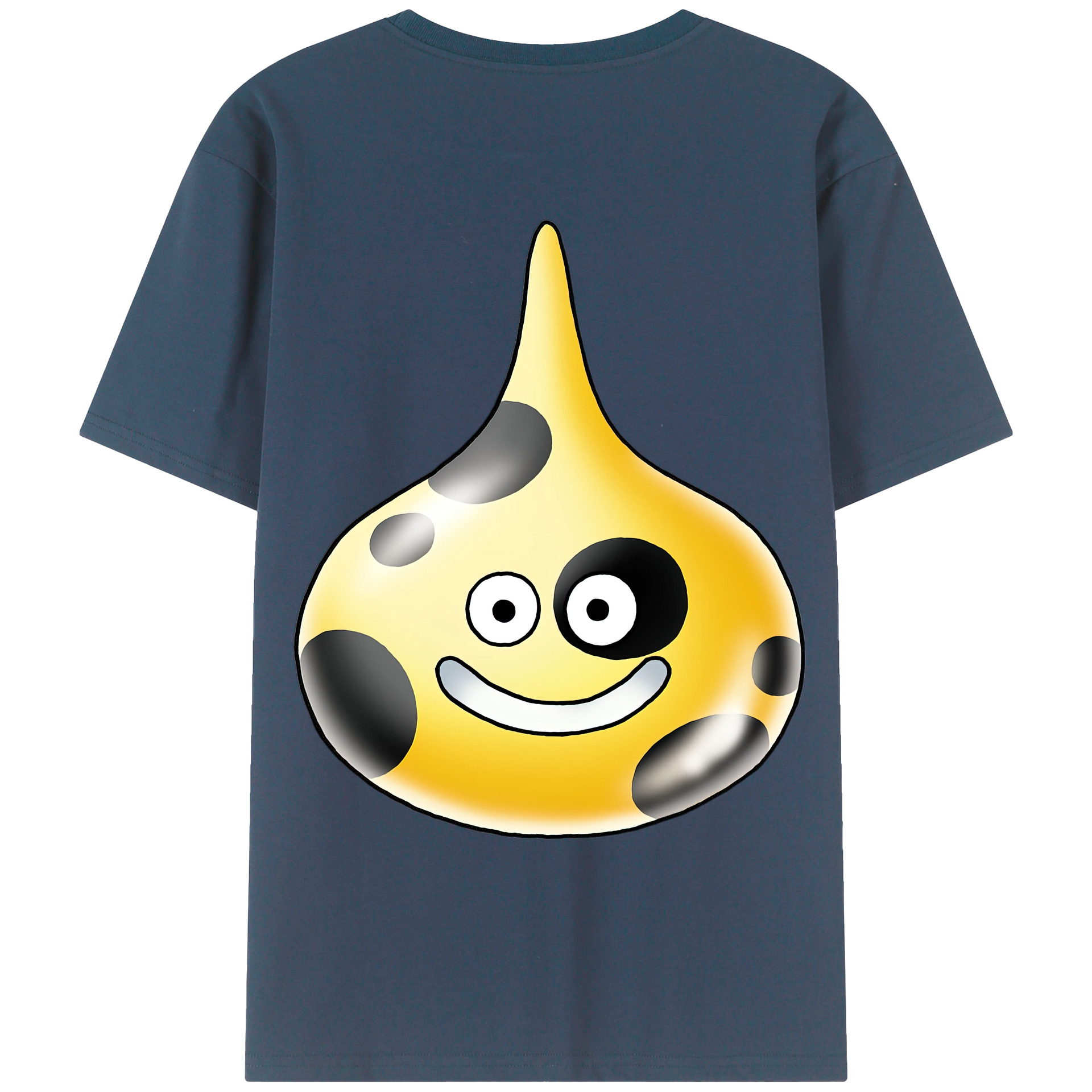 （画像用） ドラゴンクエスト Doragon Kuesuto Dragon Quest 綿100％ メンズ半袖Tシャツ（バックプリント） 通気性
