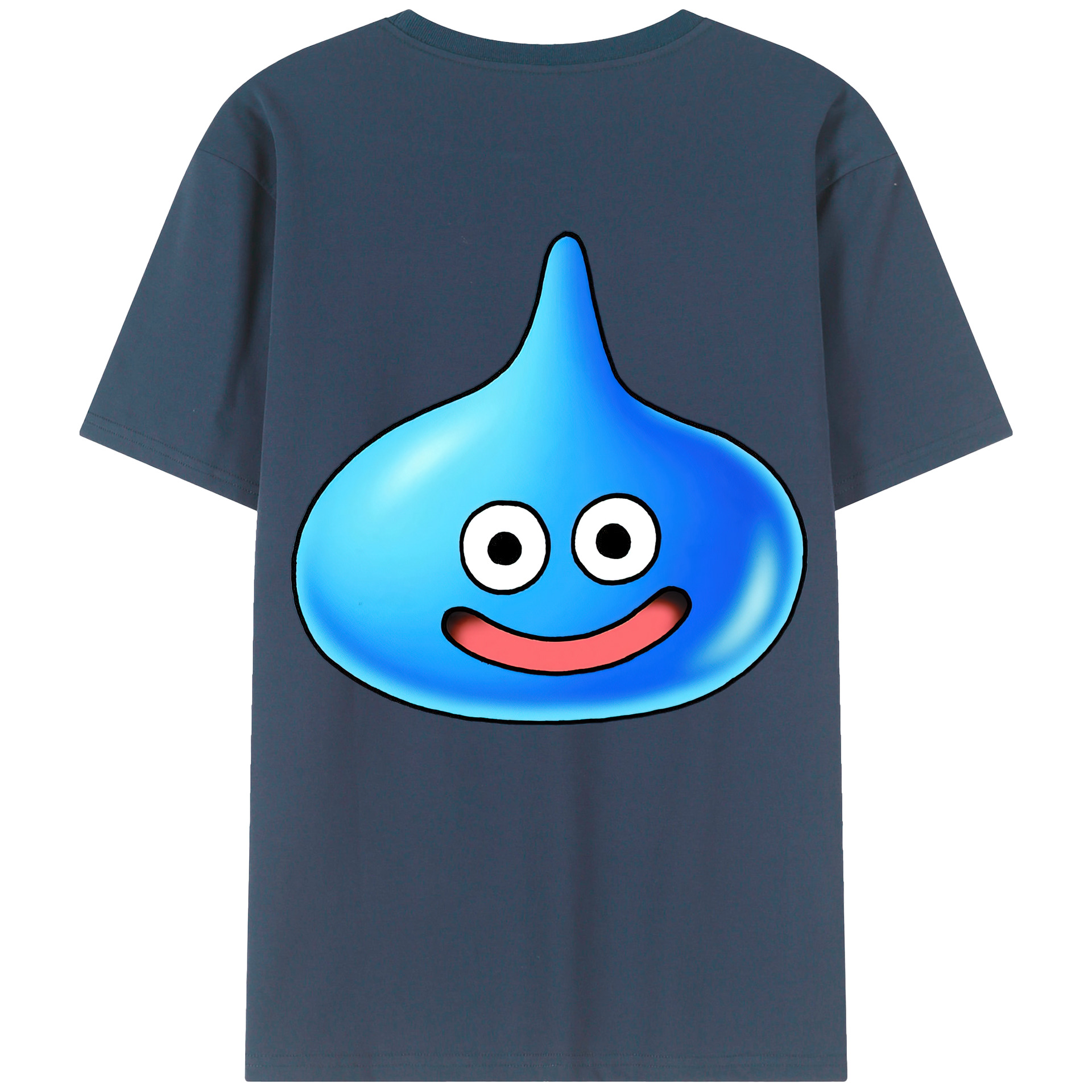 （画像用） ドラゴンクエスト Doragon Kuesuto Dragon Quest 綿100％ メンズ半袖Tシャツ（バックプリント） 通気性