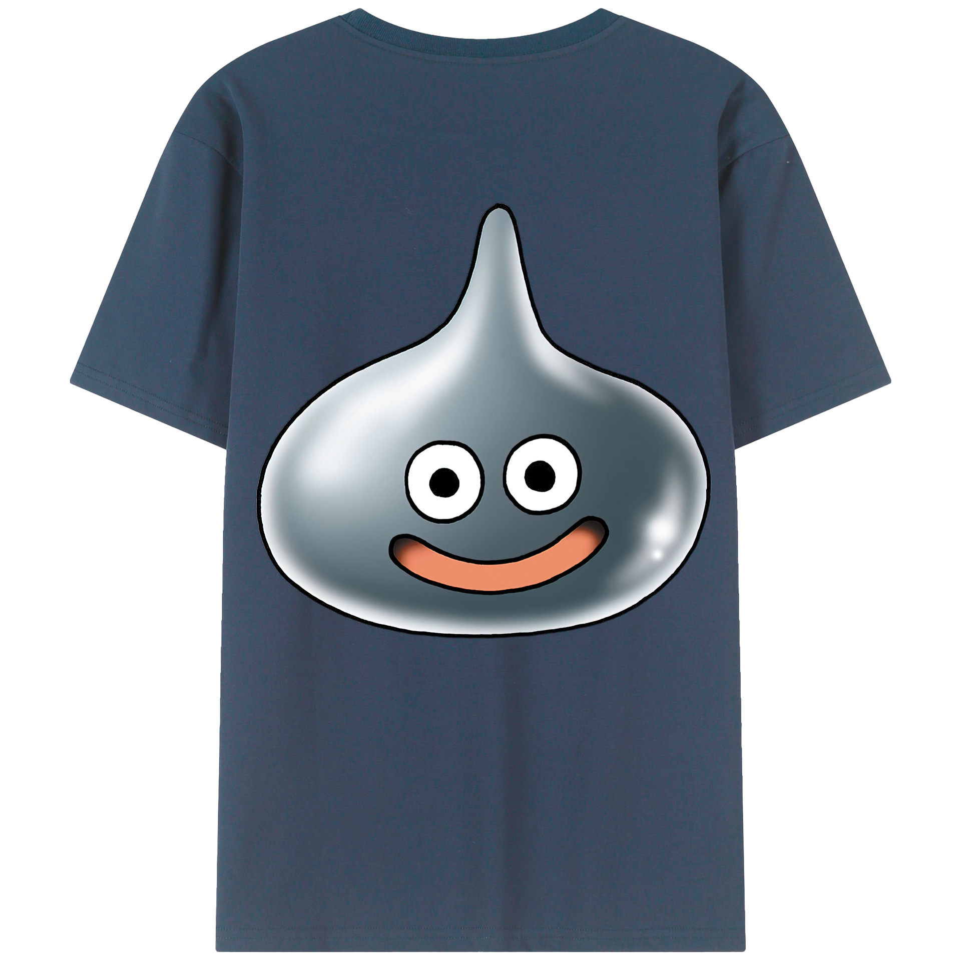 （画像用） ドラゴンクエスト Doragon Kuesuto Dragon Quest 綿100％ メンズ半袖Tシャツ（バックプリント） 通気性