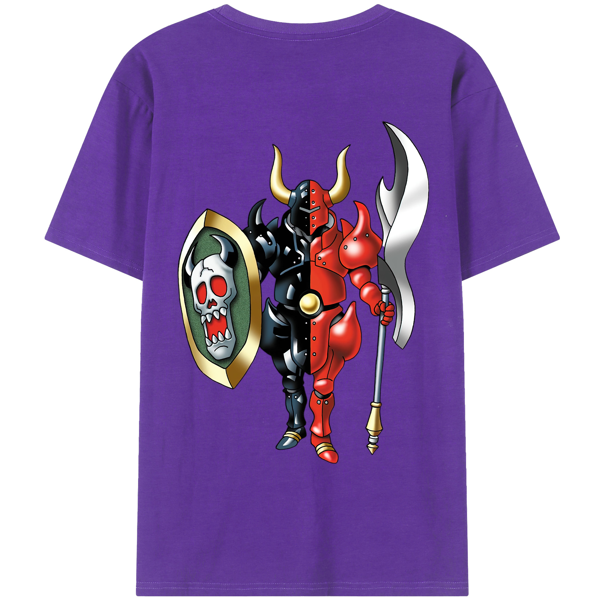 （画像用） ドラゴンクエスト Doragon Kuesuto Dragon Quest 綿100％ メンズ半袖Tシャツ（バックプリント） 通気性