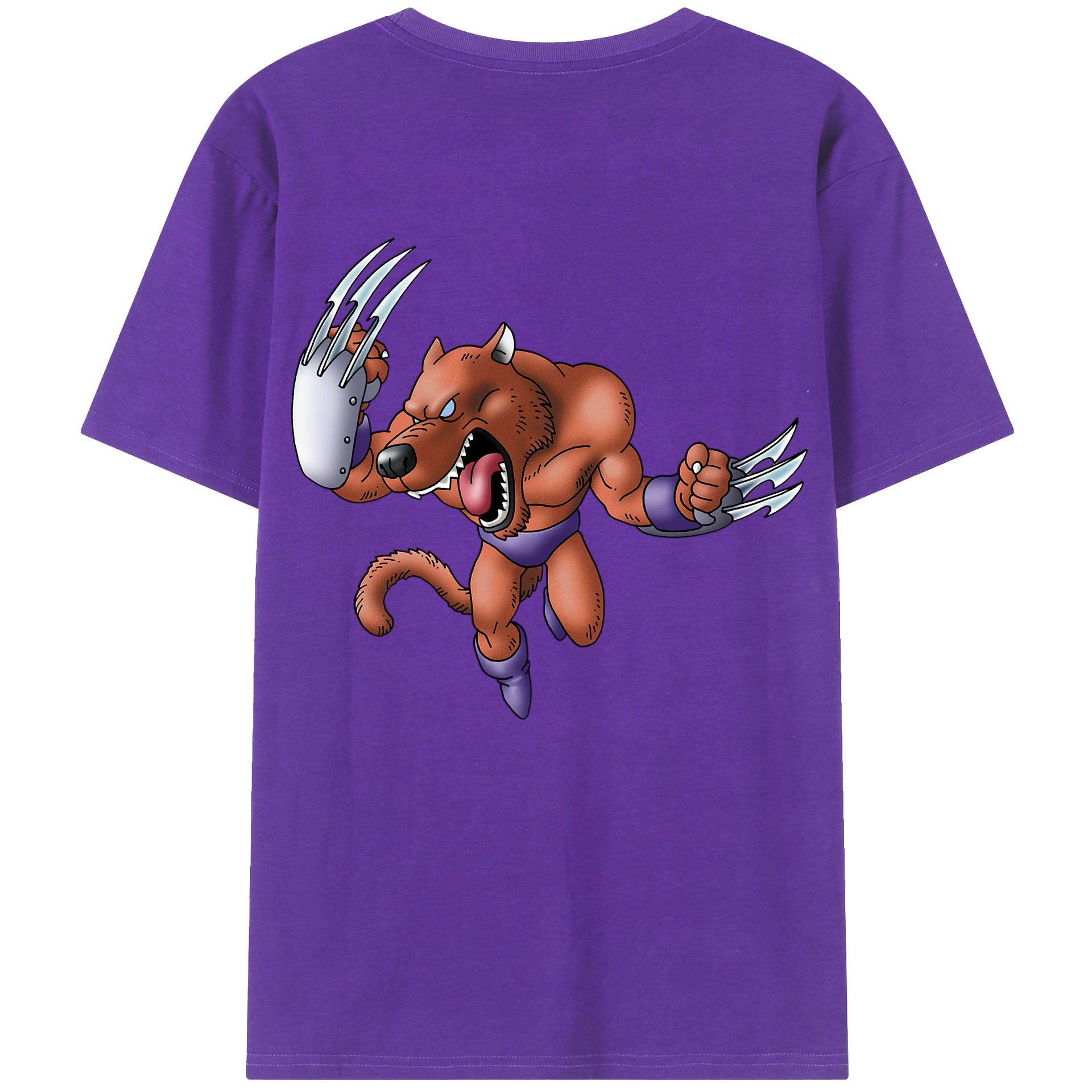 （画像用） ドラゴンクエスト Doragon Kuesuto Dragon Quest 綿100％ メンズ半袖Tシャツ（バックプリント） 通気性