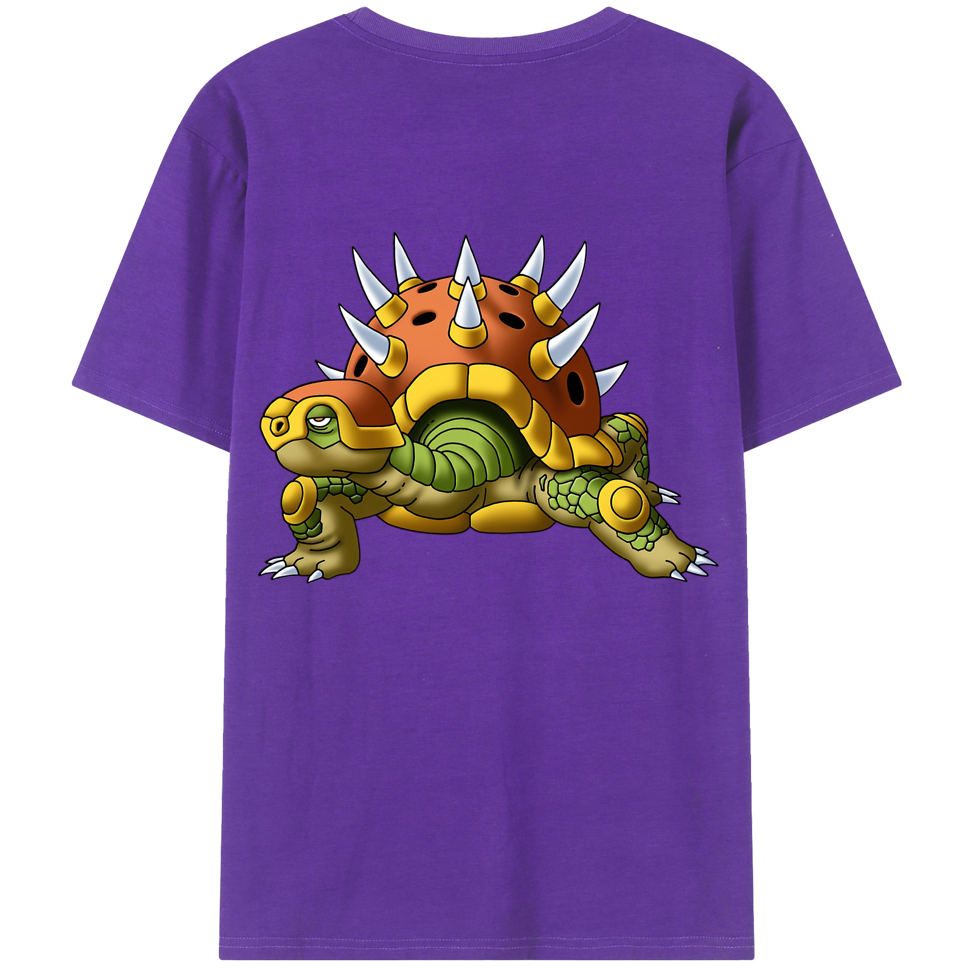 （画像用） ドラゴンクエスト Doragon Kuesuto Dragon Quest 綿100％ メンズ半袖Tシャツ（バックプリント） 通気性