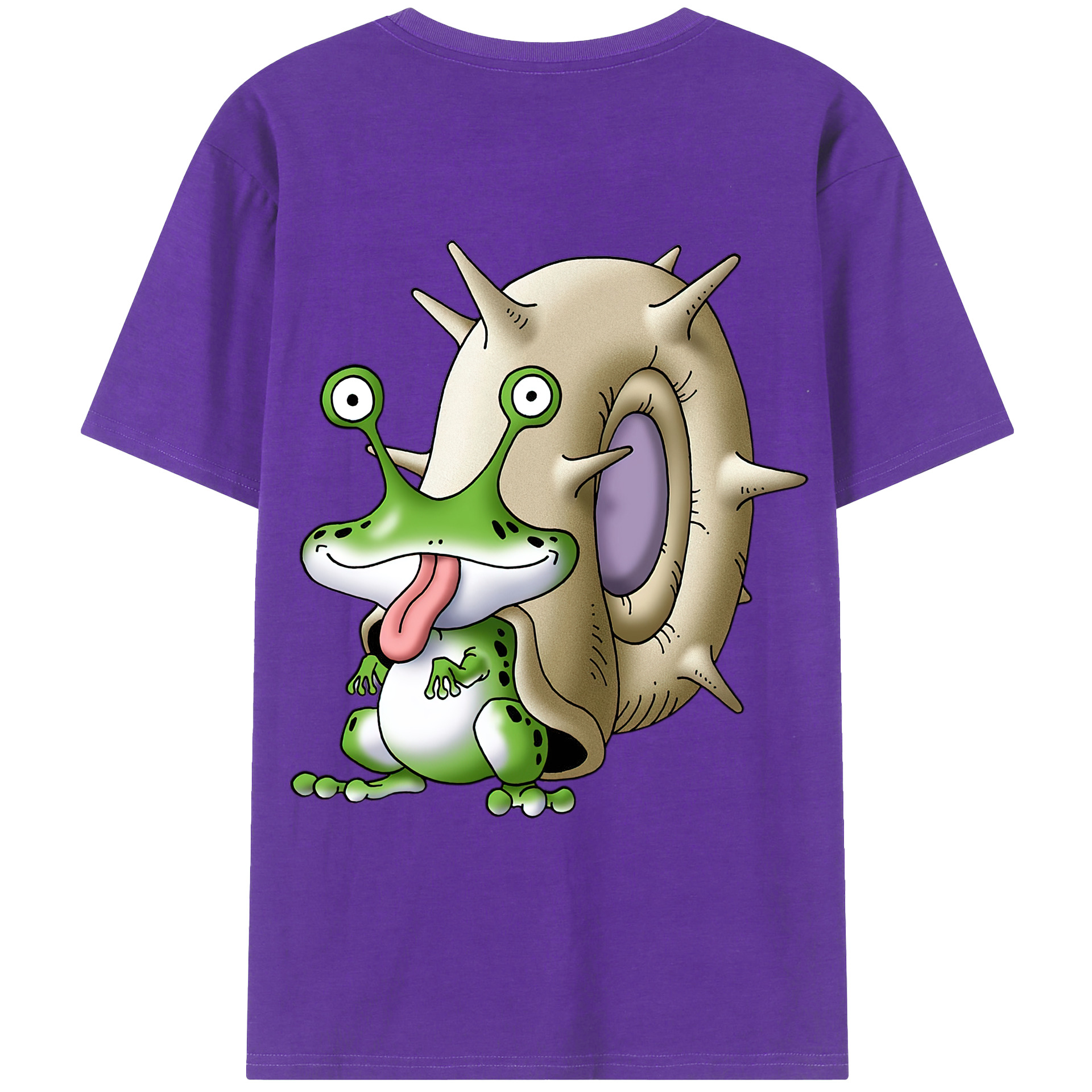 （画像用） ドラゴンクエスト Doragon Kuesuto Dragon Quest 綿100％ メンズ半袖Tシャツ（バックプリント） 通気性