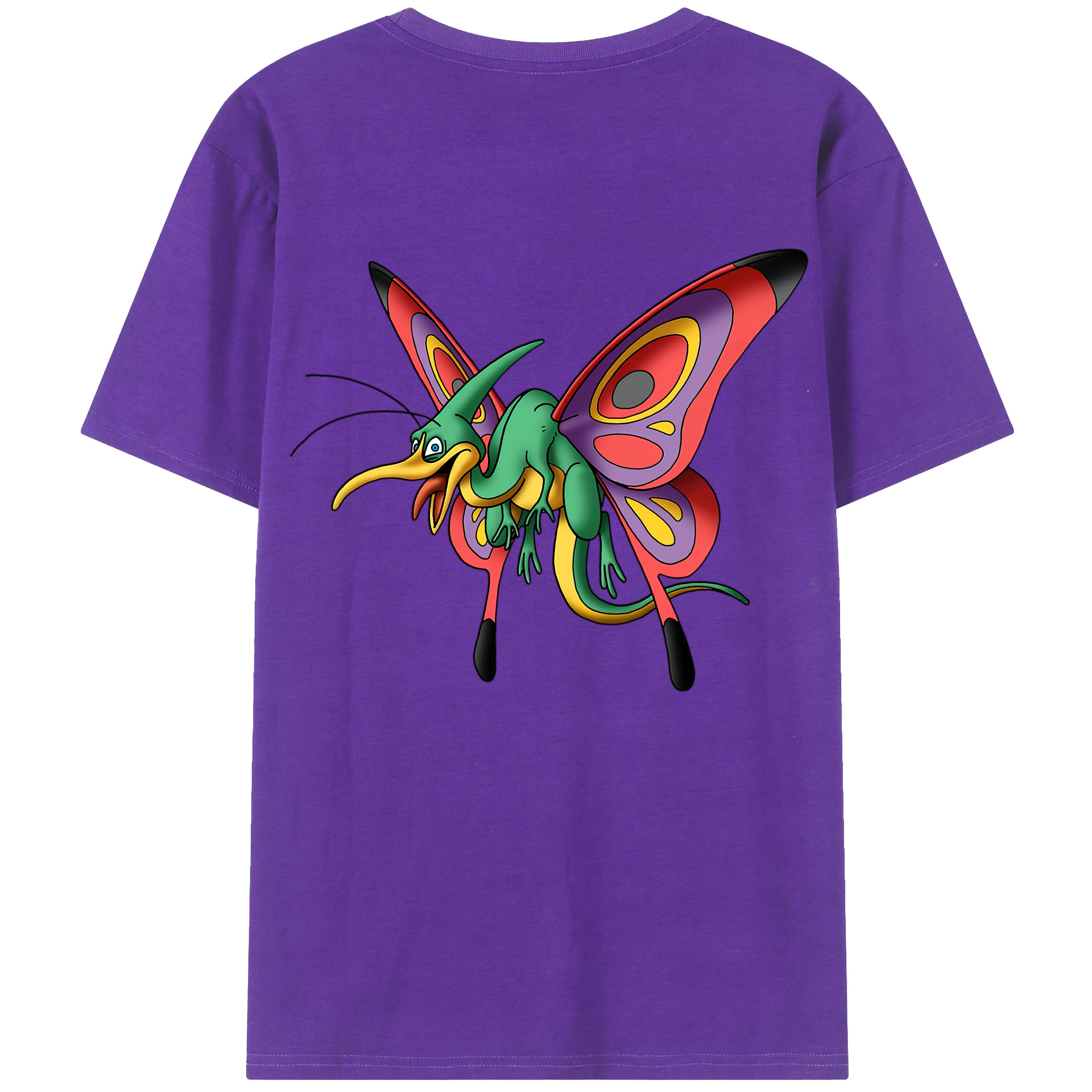 （画像用） ドラゴンクエスト Doragon Kuesuto Dragon Quest 綿100％ メンズ半袖Tシャツ（バックプリント） 通気性
