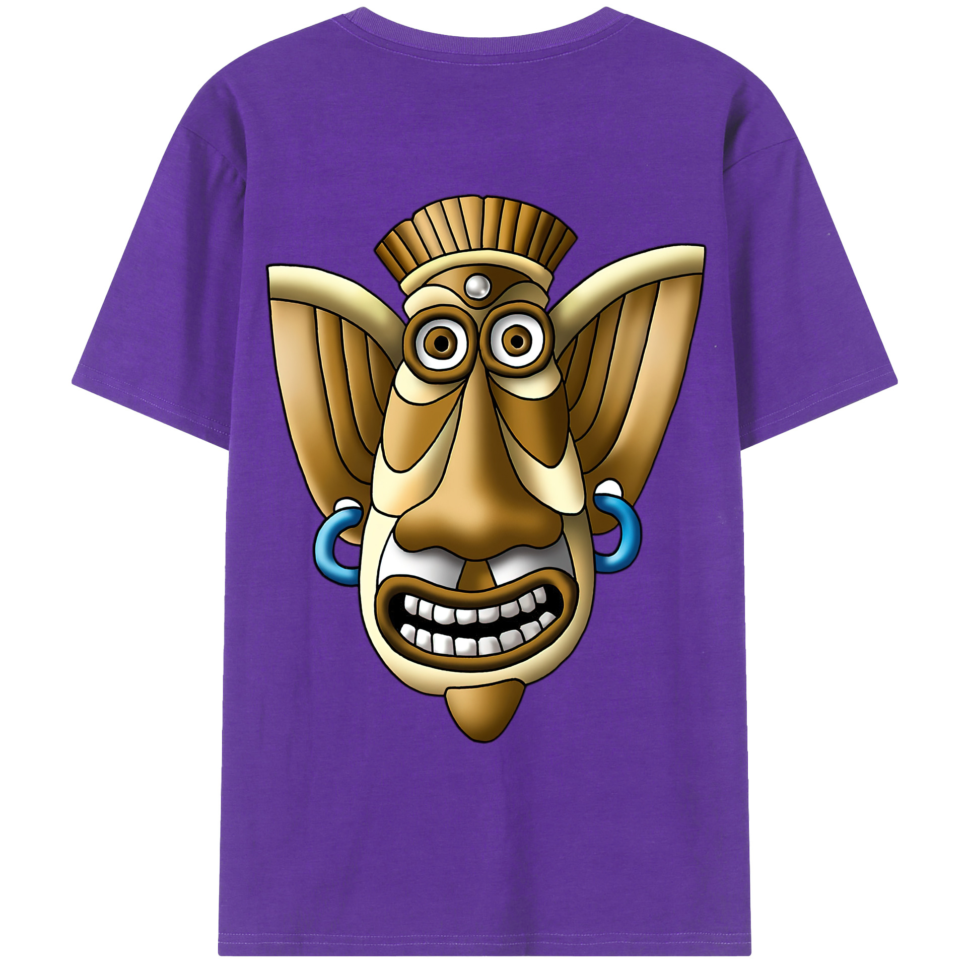 （画像用） ドラゴンクエスト Doragon Kuesuto Dragon Quest 綿100％ メンズ半袖Tシャツ（バックプリント） 通気性