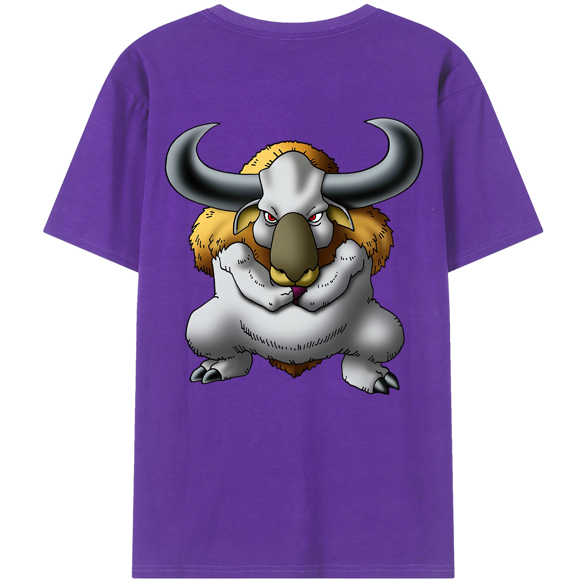 （画像用） ドラゴンクエスト Doragon Kuesuto Dragon Quest 綿100％ メンズ半袖Tシャツ（バックプリント） 通気性