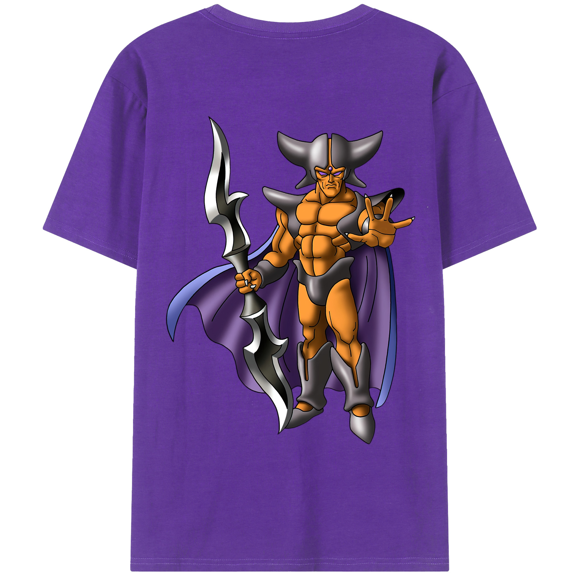 （画像用） ドラゴンクエスト Doragon Kuesuto Dragon Quest 綿100％ メンズ半袖Tシャツ（バックプリント） 通気性