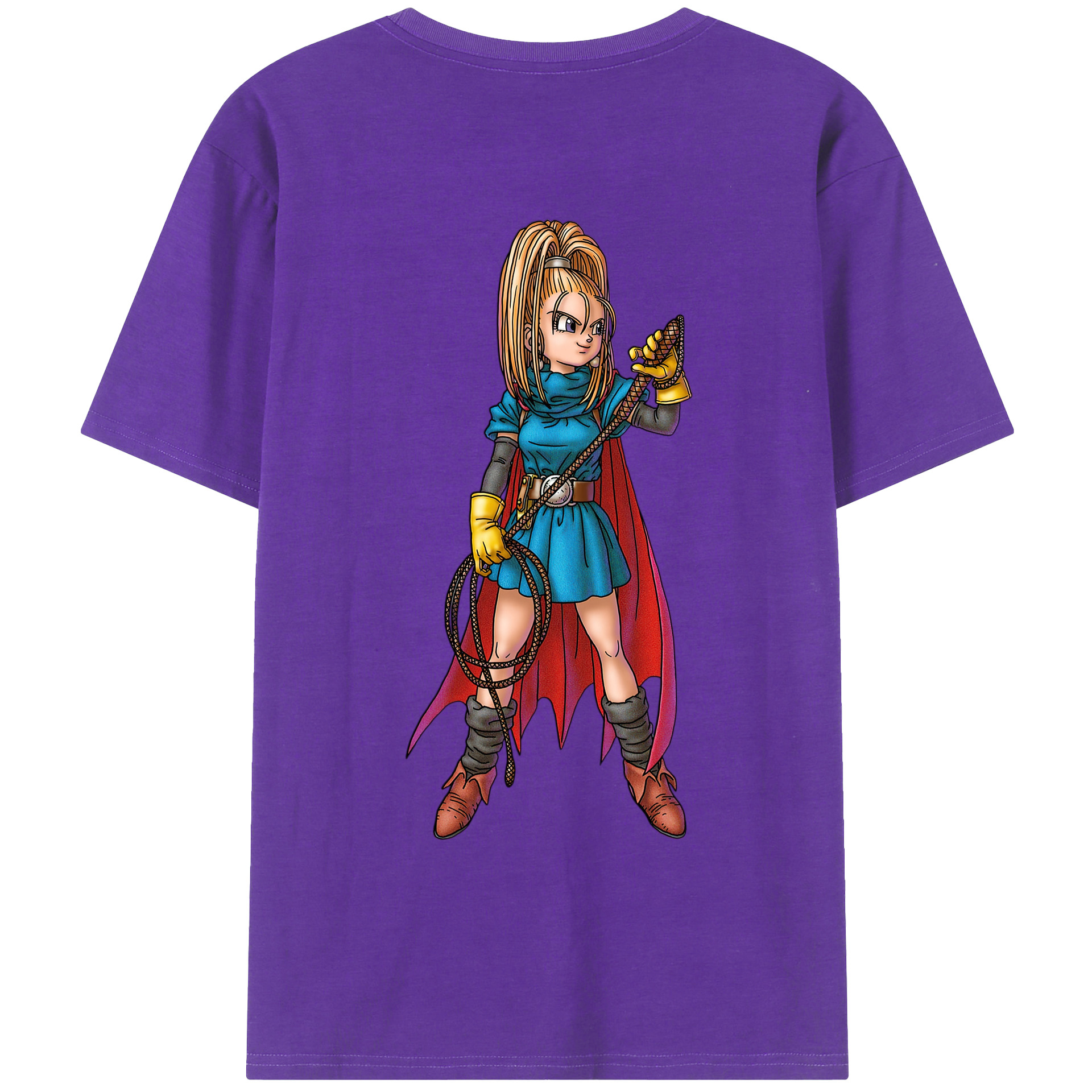 （画像用） ドラゴンクエスト Doragon Kuesuto Dragon Quest 綿100％ メンズ半袖Tシャツ（バックプリント） 通気性