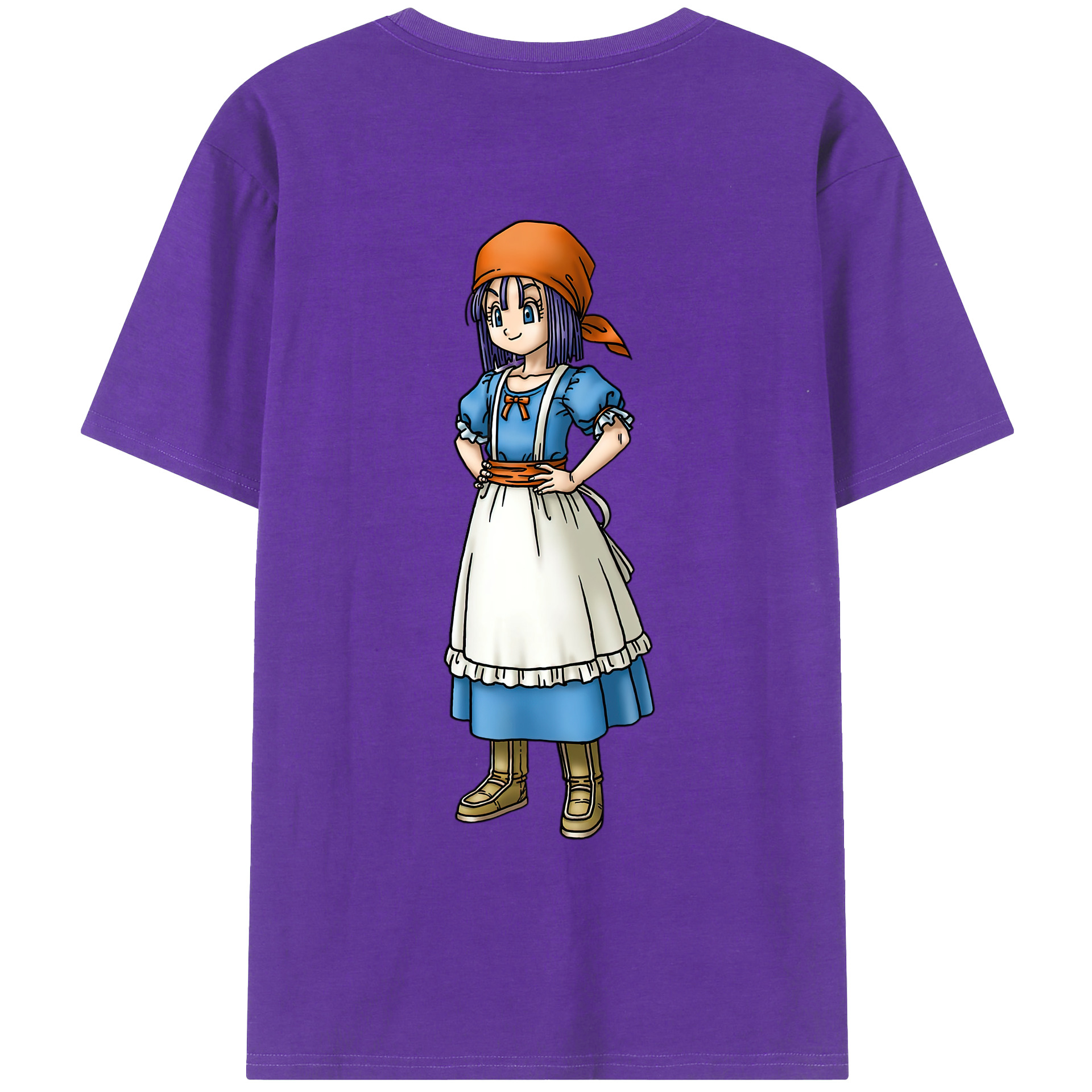 （画像用） ドラゴンクエスト Doragon Kuesuto Dragon Quest 綿100％ メンズ半袖Tシャツ（バックプリント） 通気性