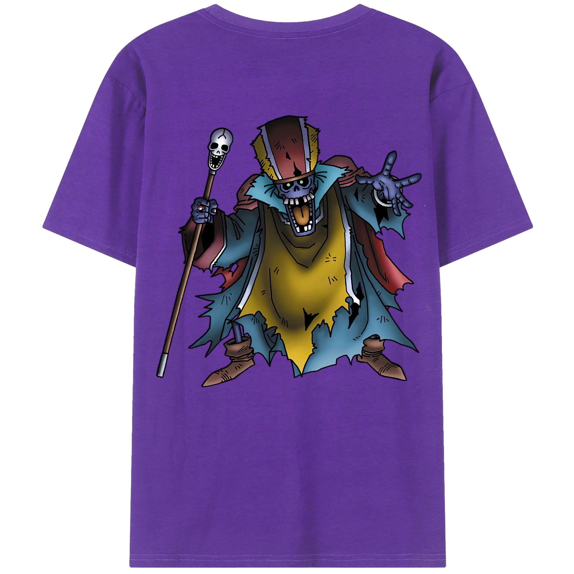 （画像用） ドラゴンクエスト Doragon Kuesuto Dragon Quest 綿100％ メンズ半袖Tシャツ（バックプリント） 通気性