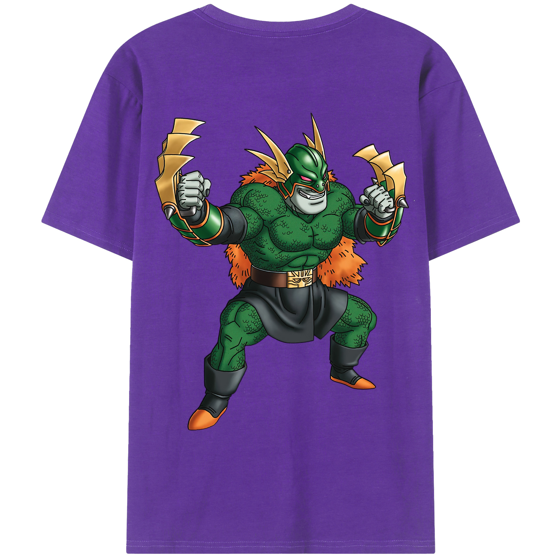 （画像用） ドラゴンクエスト Doragon Kuesuto Dragon Quest 綿100％ メンズ半袖Tシャツ（バックプリント） 通気性