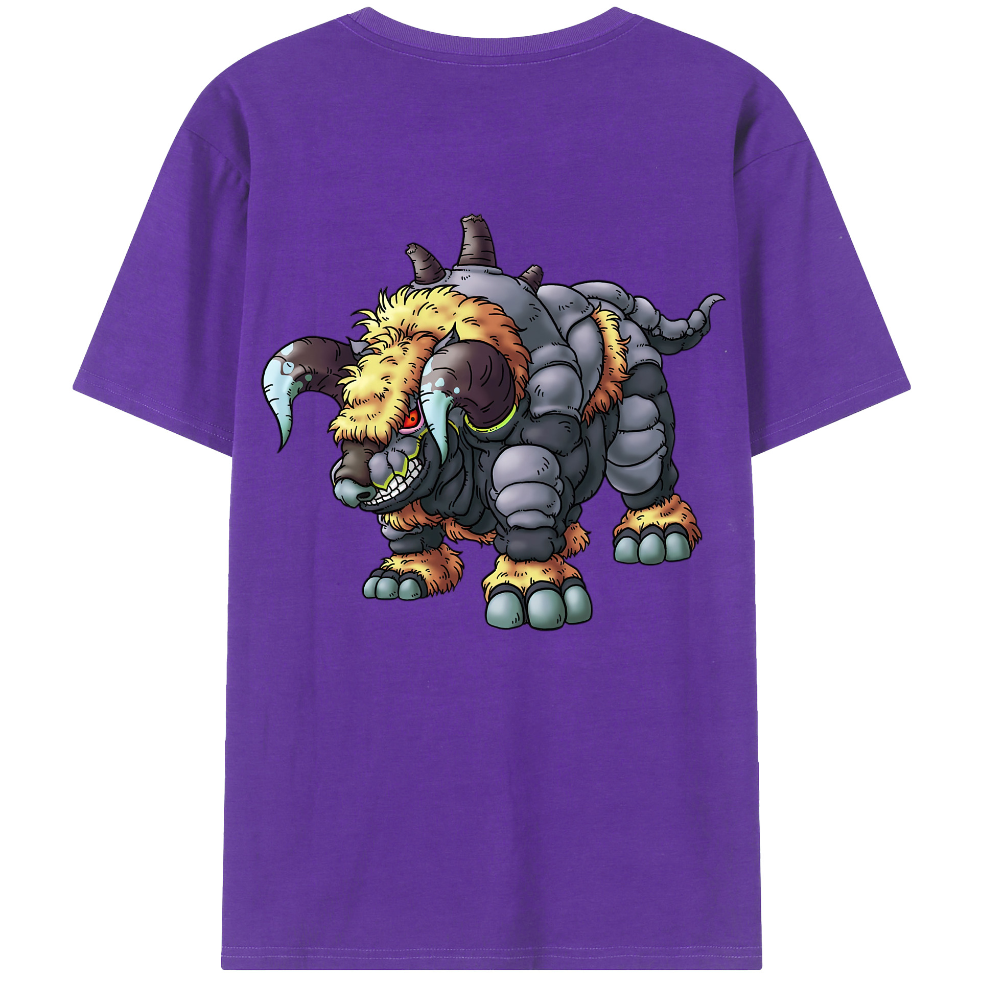 （画像用） ドラゴンクエスト Doragon Kuesuto Dragon Quest 綿100％ メンズ半袖Tシャツ（バックプリント） 通気性