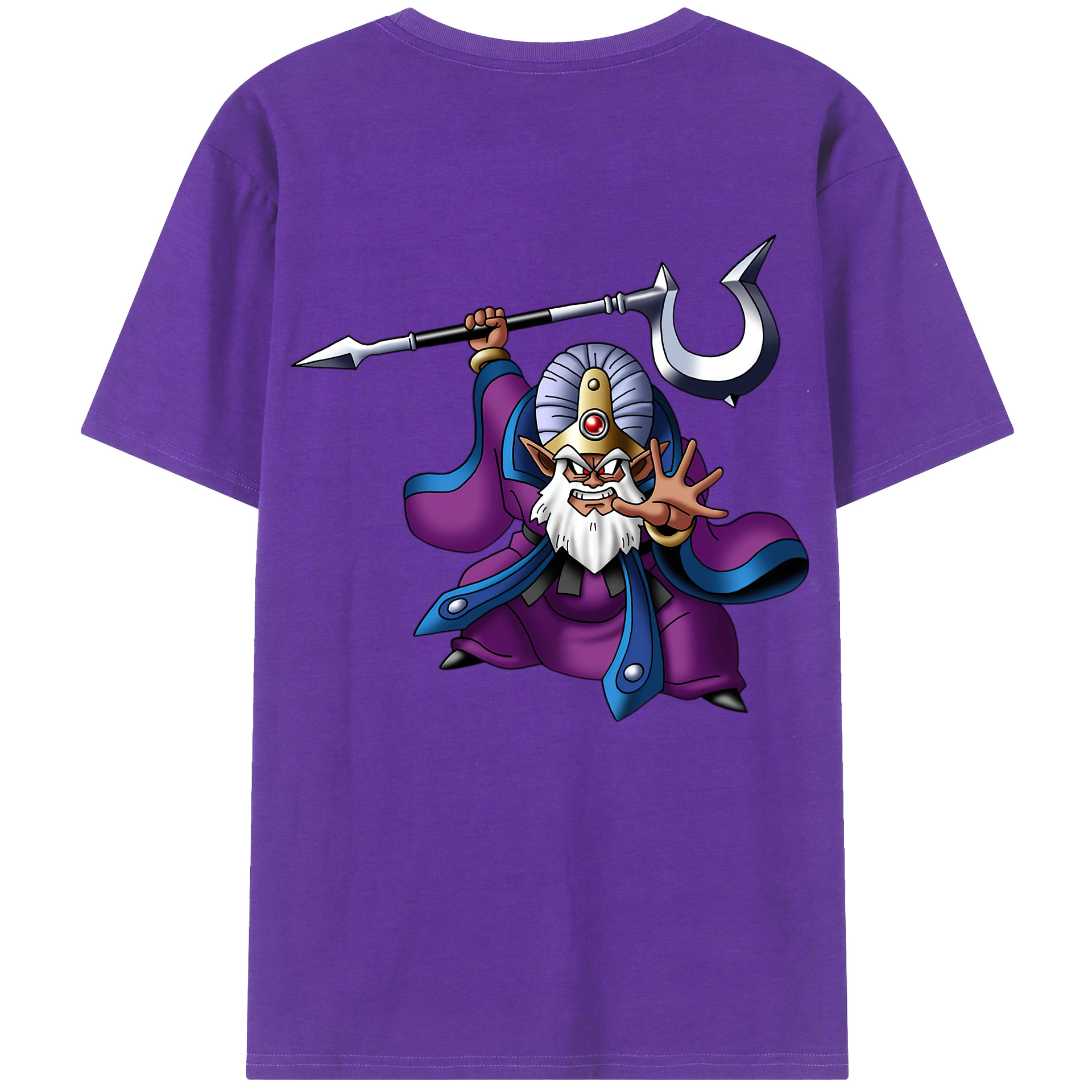 （画像用） ドラゴンクエスト Doragon Kuesuto Dragon Quest 綿100％ メンズ半袖Tシャツ（バックプリント） 通気性