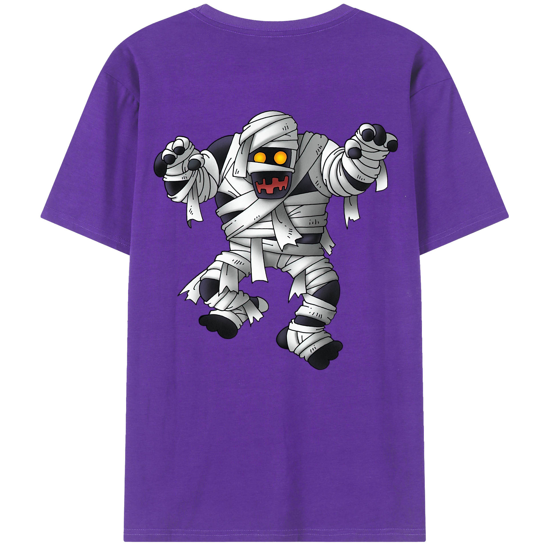 （画像用） ドラゴンクエスト Doragon Kuesuto Dragon Quest 綿100％ メンズ半袖Tシャツ（バックプリント） 通気性