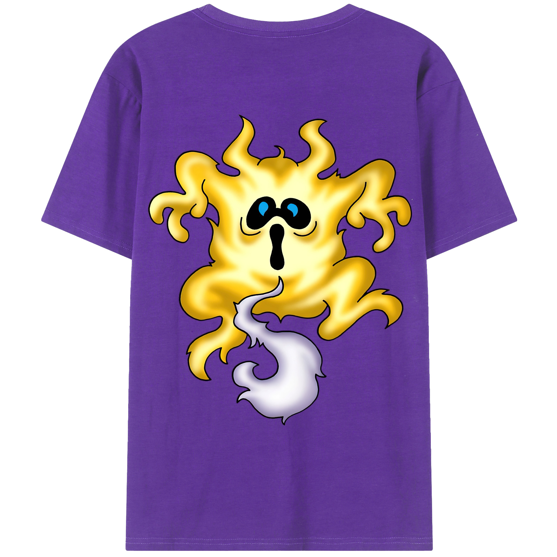 （画像用） ドラゴンクエスト Doragon Kuesuto Dragon Quest 綿100％ メンズ半袖Tシャツ（バックプリント） 通気性