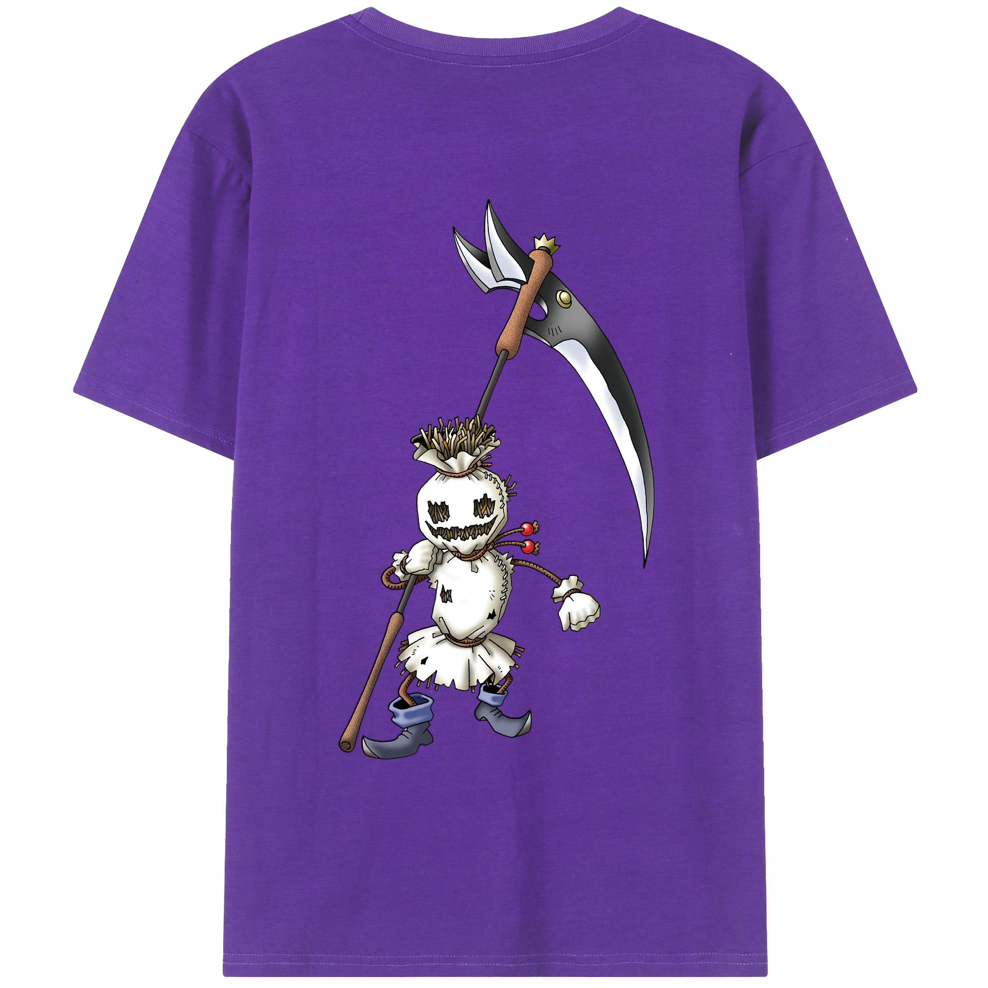 （画像用） ドラゴンクエスト Doragon Kuesuto Dragon Quest 綿100％ メンズ半袖Tシャツ（バックプリント） 通気性