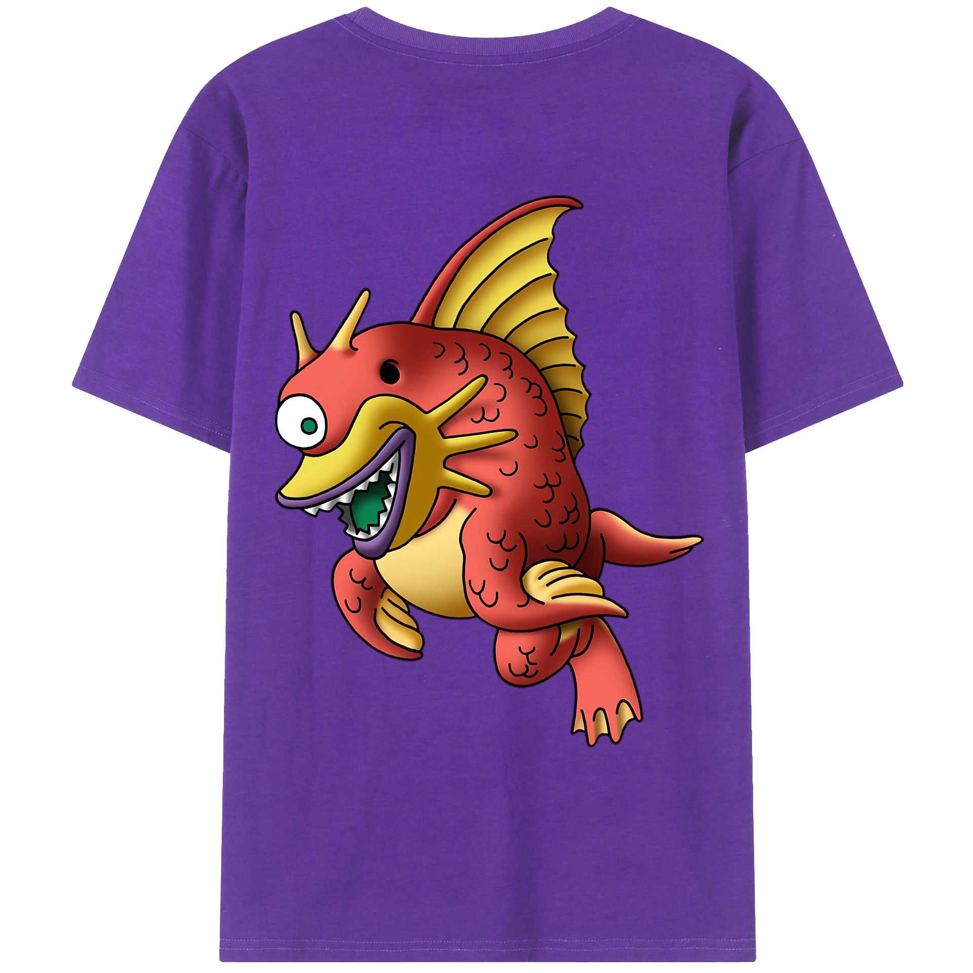 （画像用） ドラゴンクエスト Doragon Kuesuto Dragon Quest 綿100％ メンズ半袖Tシャツ（バックプリント） 通気性