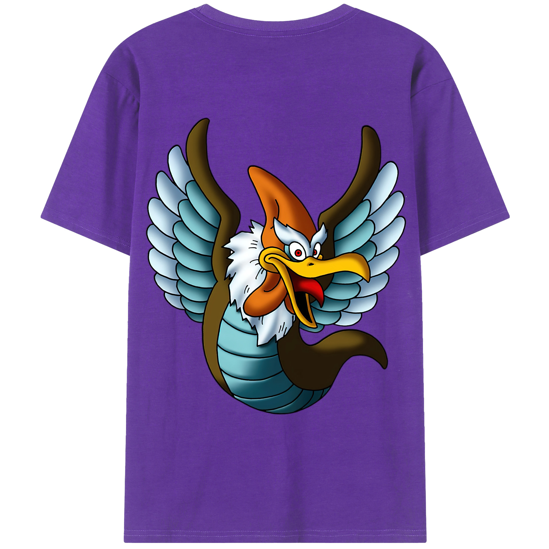 （画像用） ドラゴンクエスト Doragon Kuesuto Dragon Quest 綿100％ メンズ半袖Tシャツ（バックプリント） 通気性