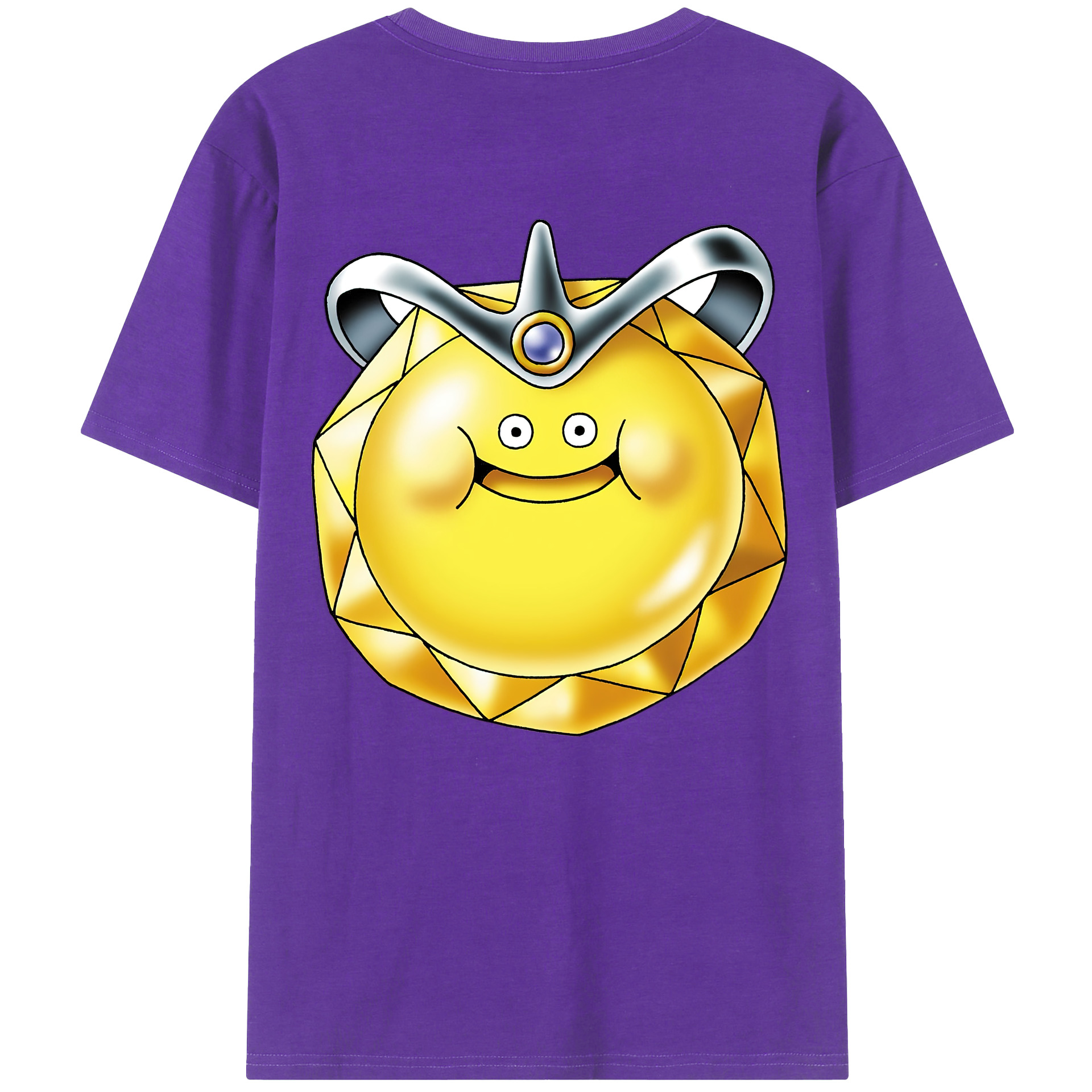 （画像用） ドラゴンクエスト Doragon Kuesuto Dragon Quest 綿100％ メンズ半袖Tシャツ（バックプリント） 通気性