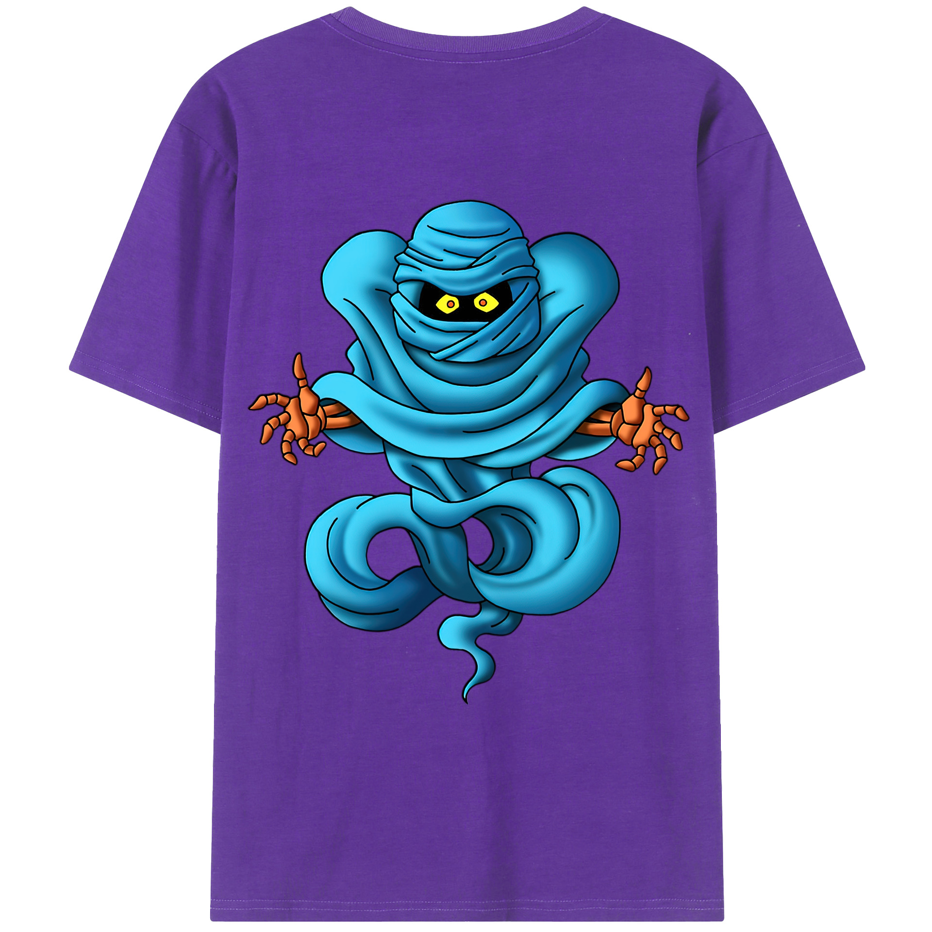 （画像用） ドラゴンクエスト Doragon Kuesuto Dragon Quest 綿100％ メンズ半袖Tシャツ（バックプリント） 通気性