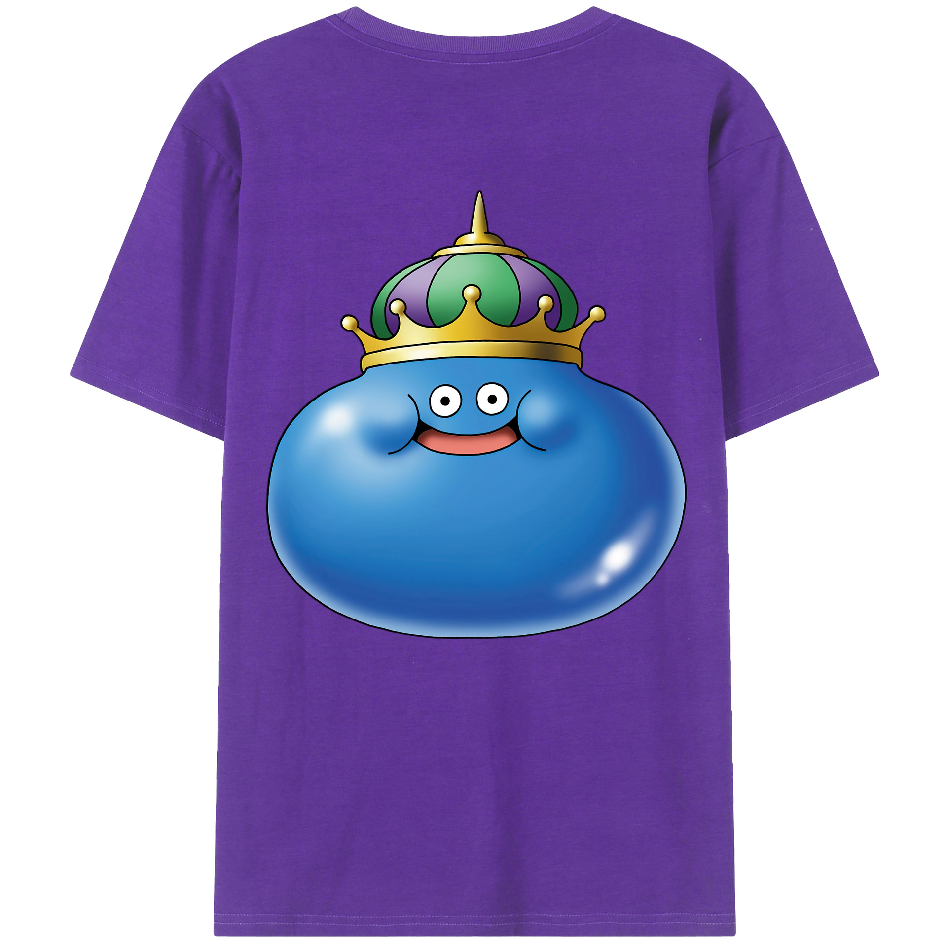 （画像用） ドラゴンクエスト Doragon Kuesuto Dragon Quest 綿100％ メンズ半袖Tシャツ（バックプリント） 通気性