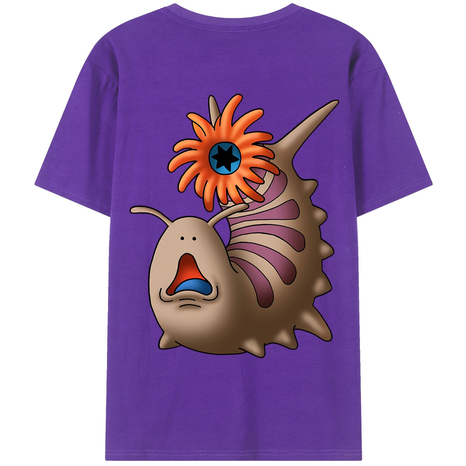 （画像用） ドラゴンクエスト Doragon Kuesuto Dragon Quest 綿100％ メンズ半袖Tシャツ（バックプリント） 通気性