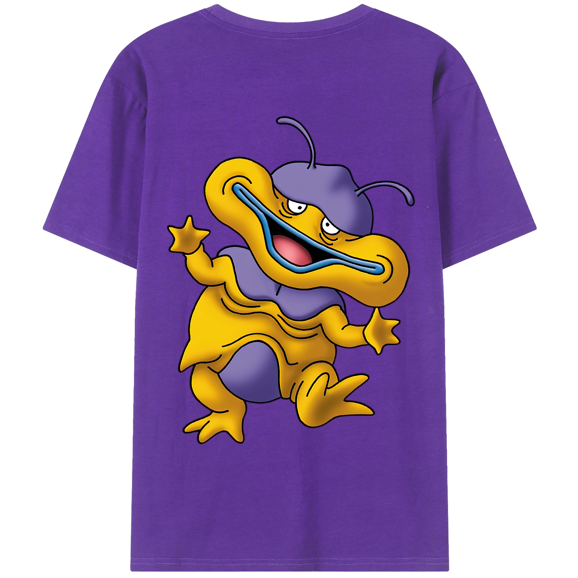 （画像用） ドラゴンクエスト Doragon Kuesuto Dragon Quest 綿100％ メンズ半袖Tシャツ（バックプリント） 通気性