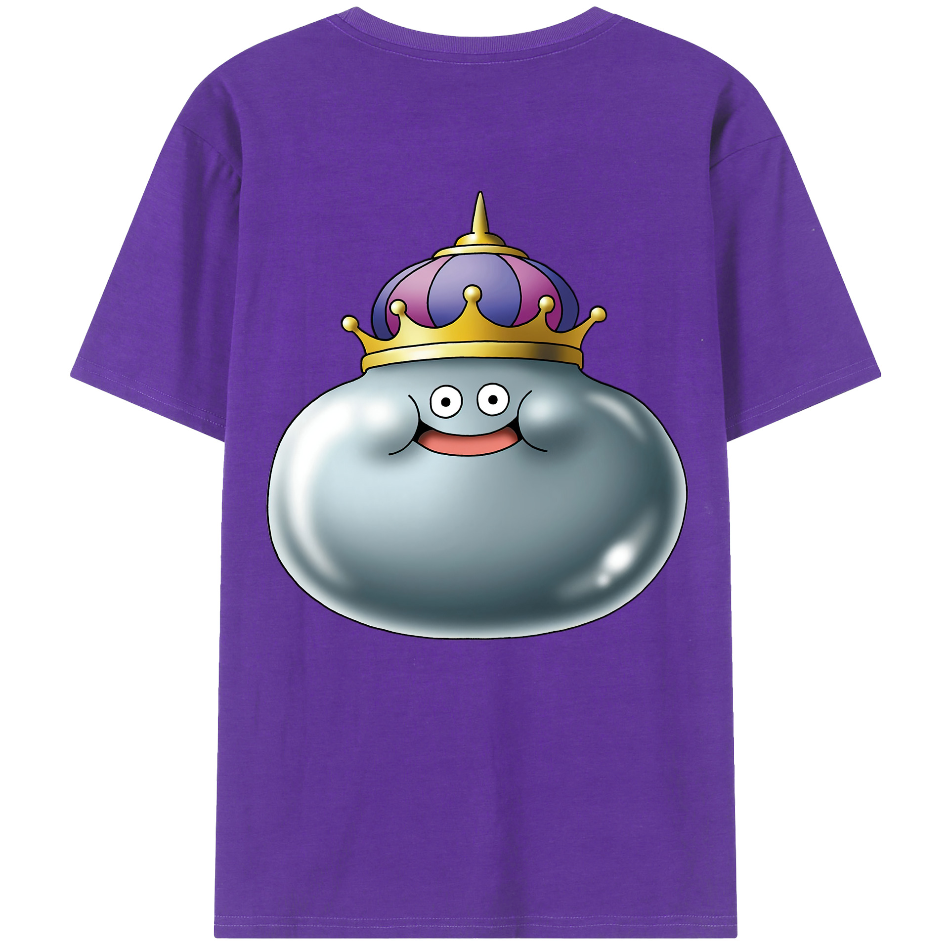 （画像用） ドラゴンクエスト Doragon Kuesuto Dragon Quest 綿100％ メンズ半袖Tシャツ（バックプリント） 通気性
