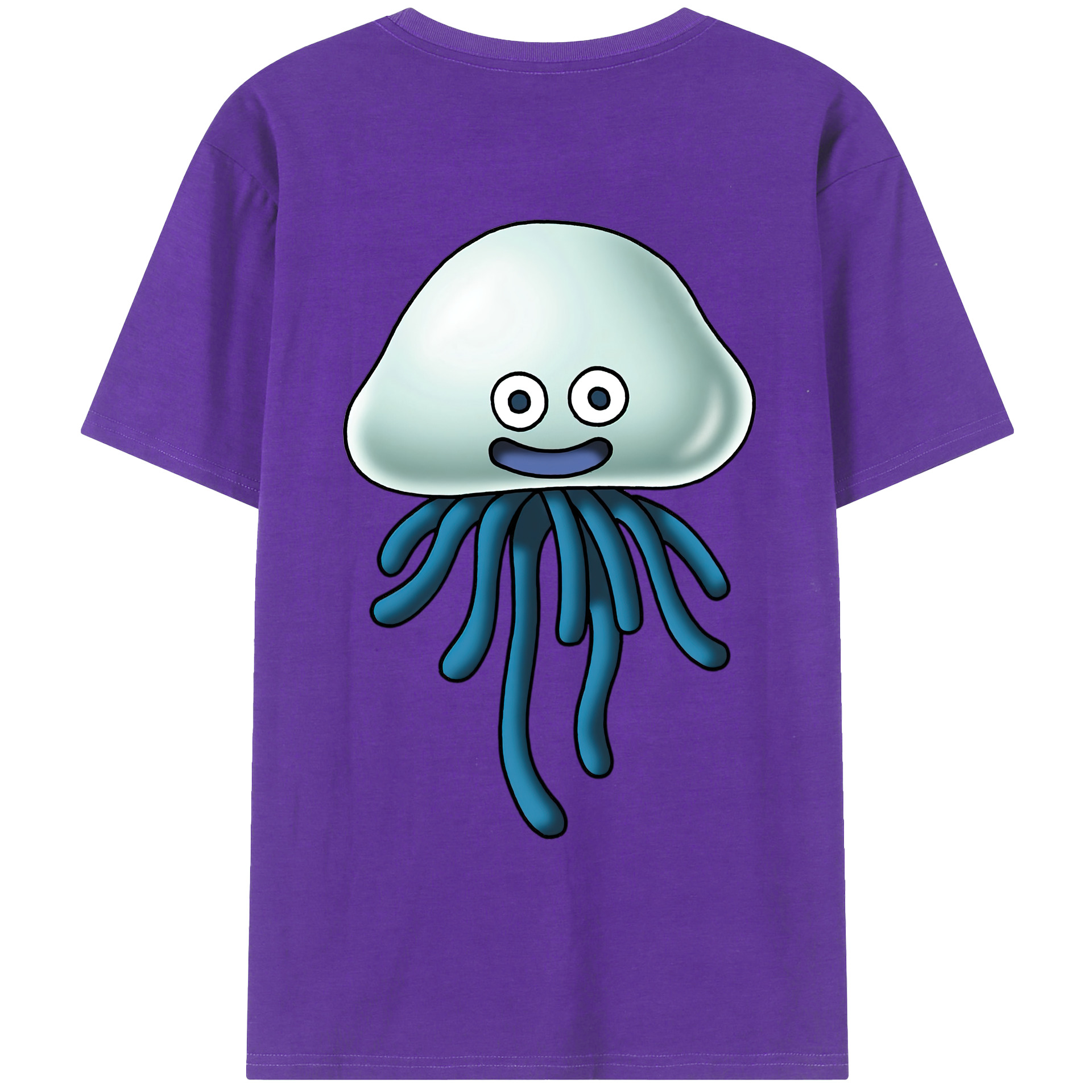 （画像用） ドラゴンクエスト Doragon Kuesuto Dragon Quest 綿100％ メンズ半袖Tシャツ（バックプリント） 通気性