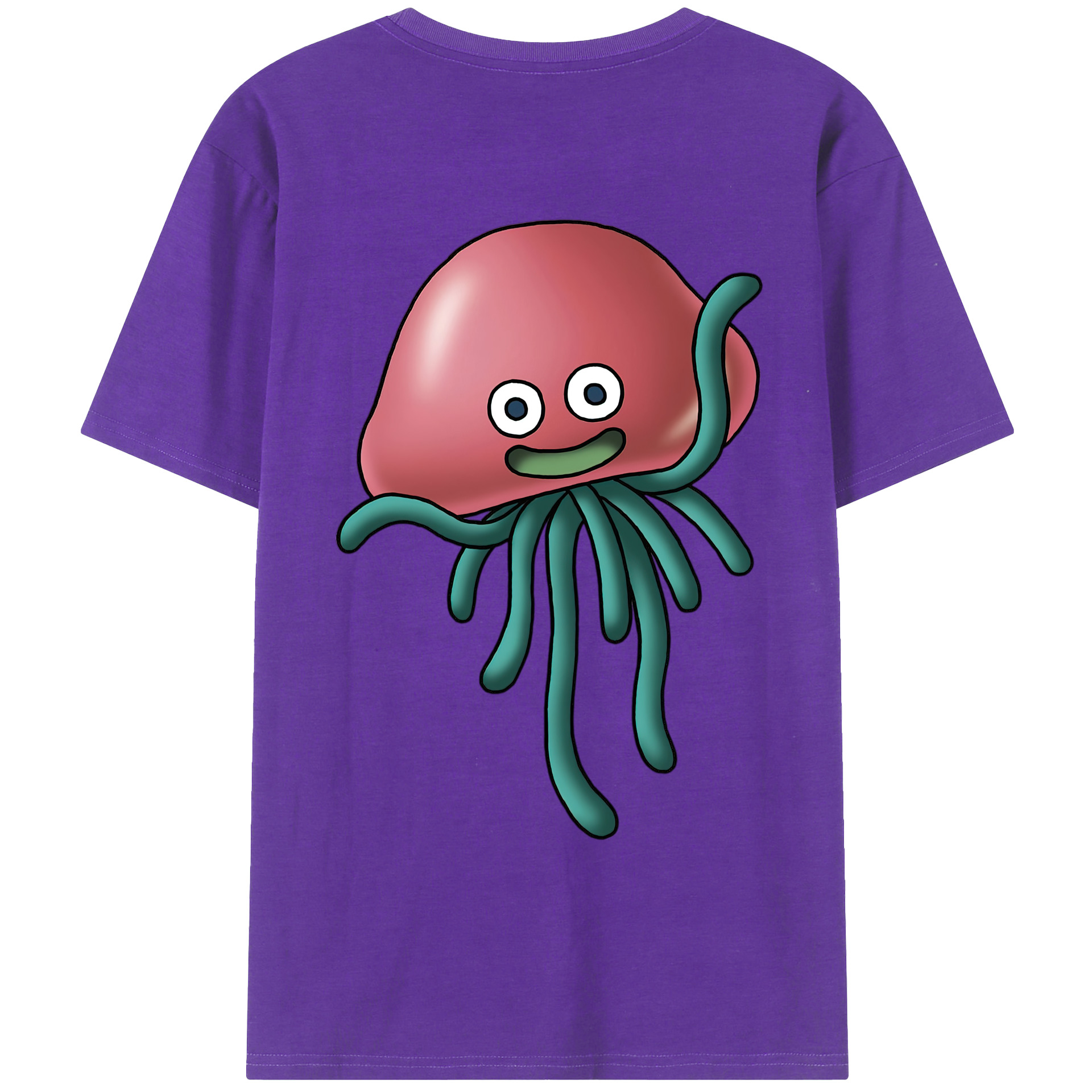 （画像用） ドラゴンクエスト Doragon Kuesuto Dragon Quest 綿100％ メンズ半袖Tシャツ（バックプリント） 通気性