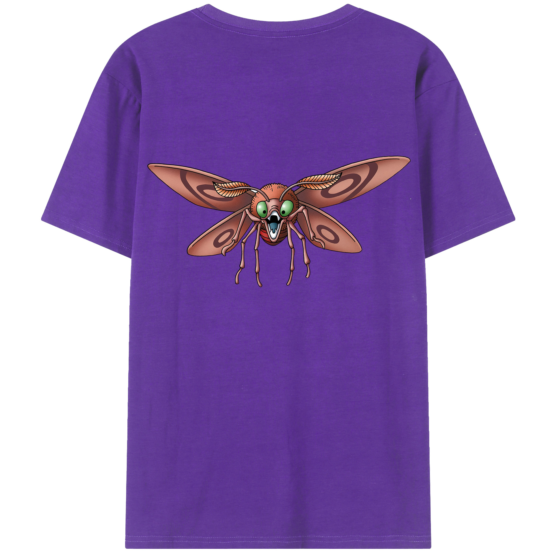 （画像用） ドラゴンクエスト Doragon Kuesuto Dragon Quest 綿100％ メンズ半袖Tシャツ（バックプリント） 通気性