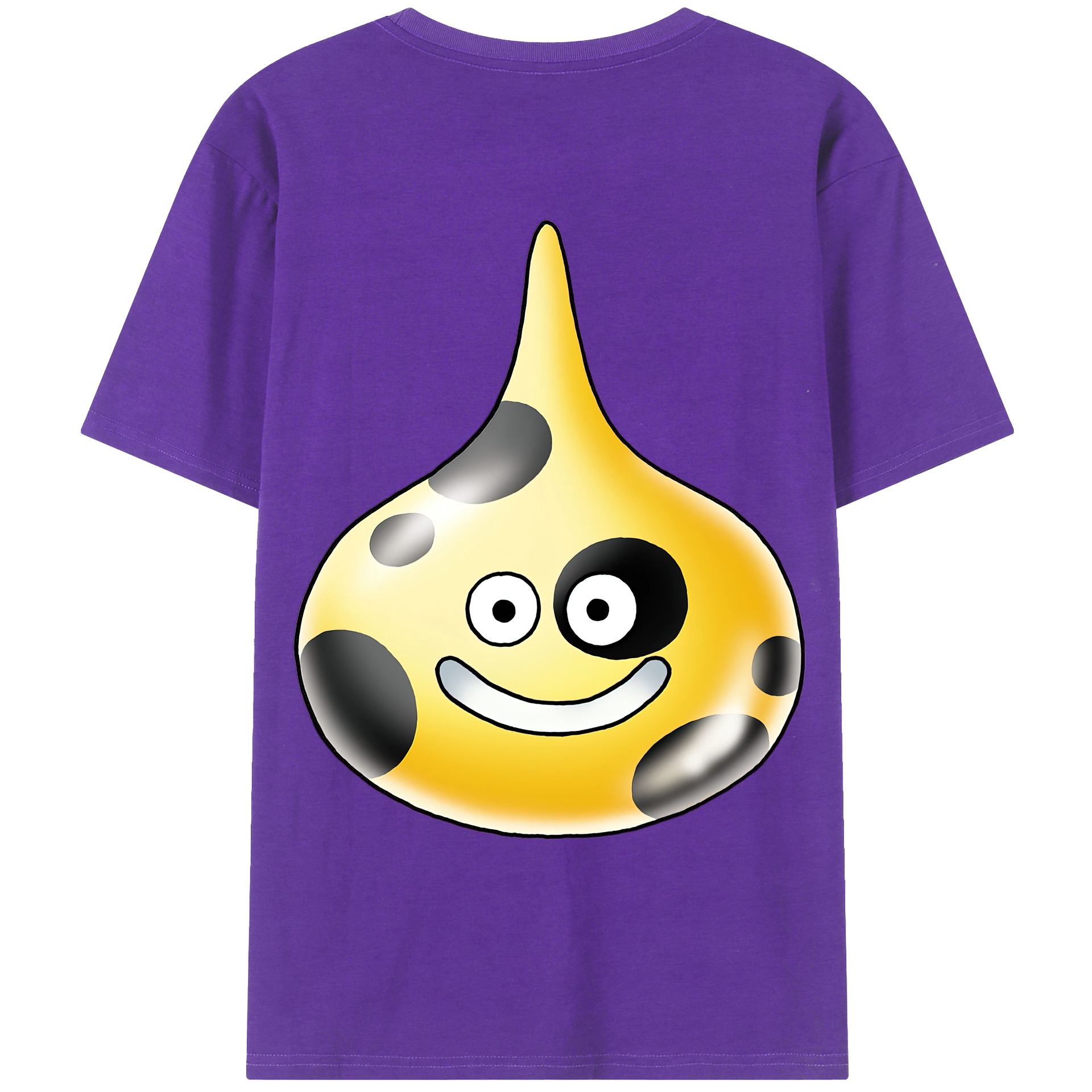 （画像用） ドラゴンクエスト Doragon Kuesuto Dragon Quest 綿100％ メンズ半袖Tシャツ（バックプリント） 通気性