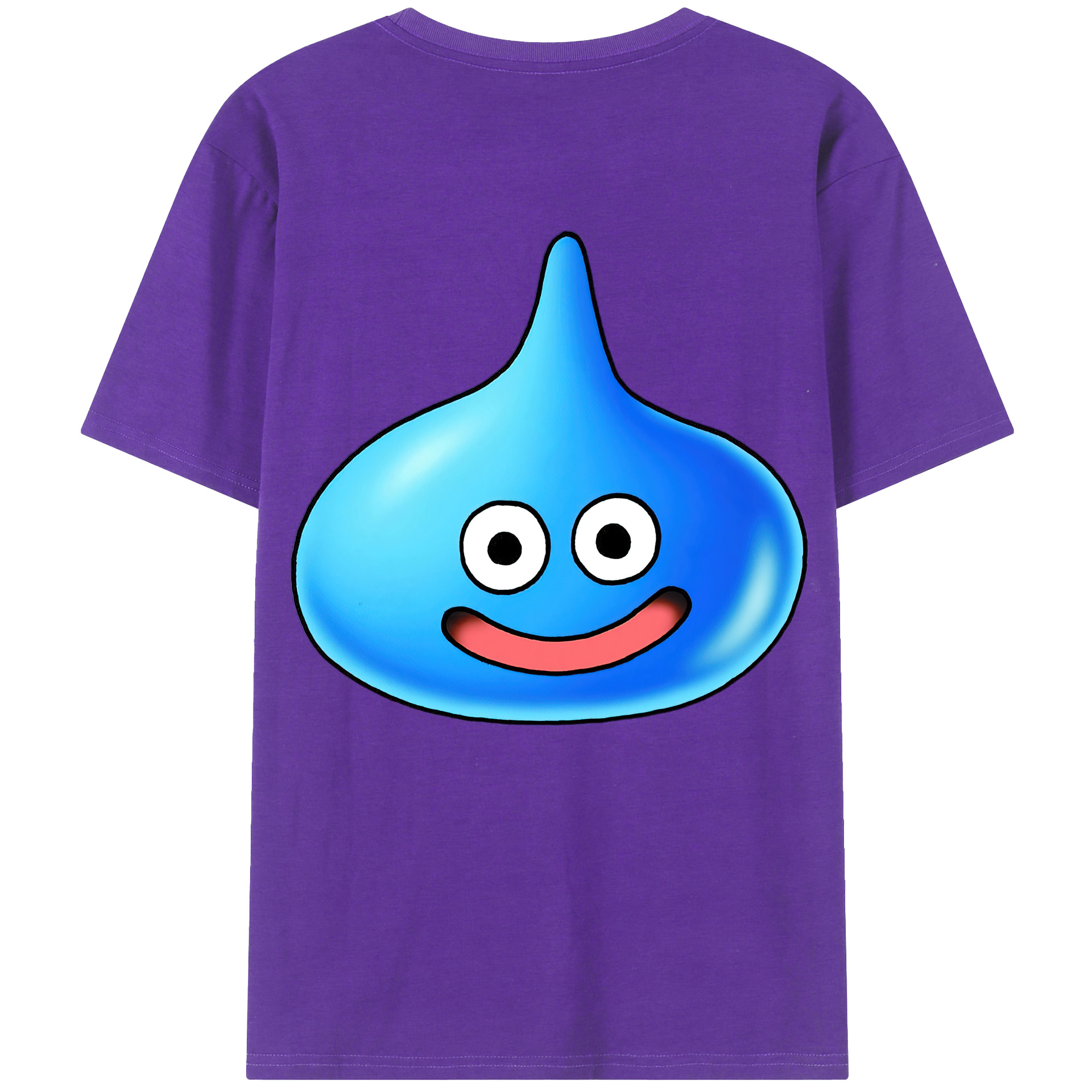 （画像用） ドラゴンクエスト Doragon Kuesuto Dragon Quest 綿100％ メンズ半袖Tシャツ（バックプリント） 通気性