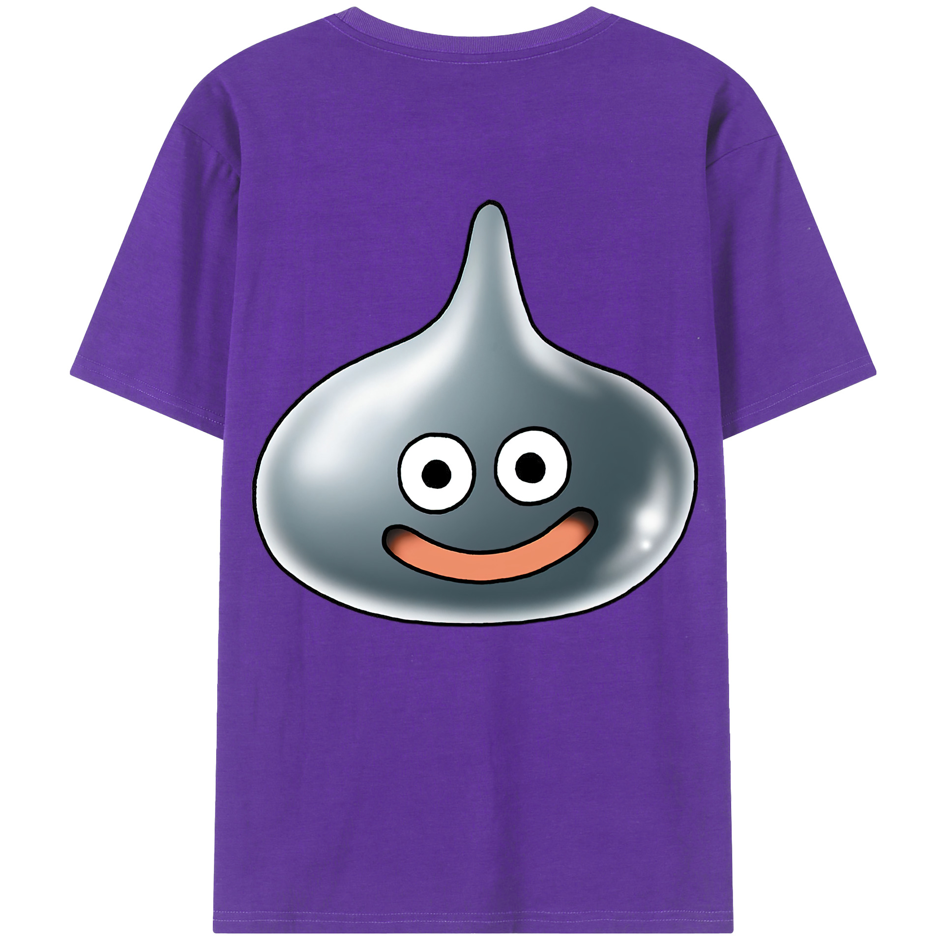 （画像用） ドラゴンクエスト Doragon Kuesuto Dragon Quest 綿100％ メンズ半袖Tシャツ（バックプリント） 通気性