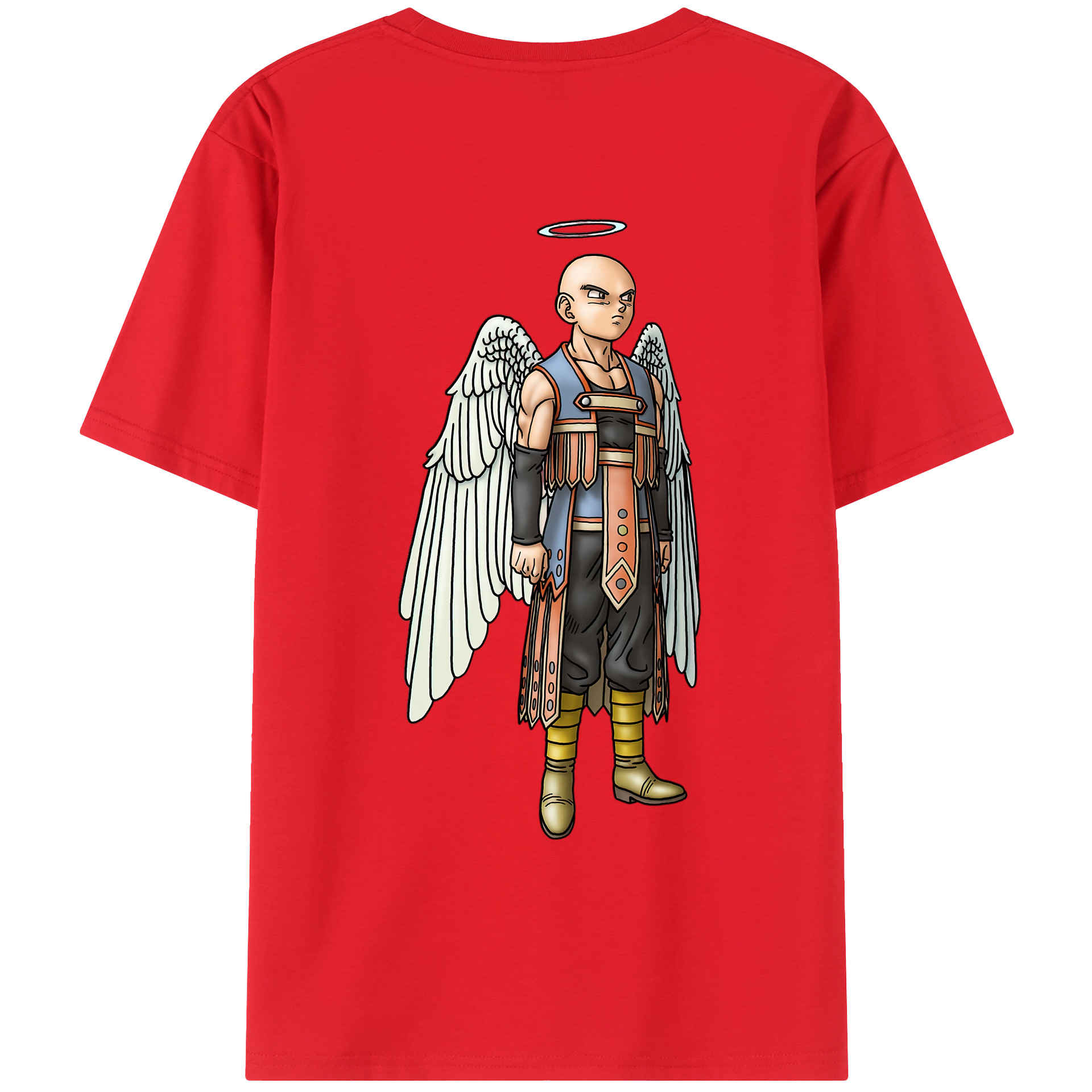 （画像用） ドラゴンクエスト Doragon Kuesuto Dragon Quest 綿100％ メンズ半袖Tシャツ（バックプリント） 通気性