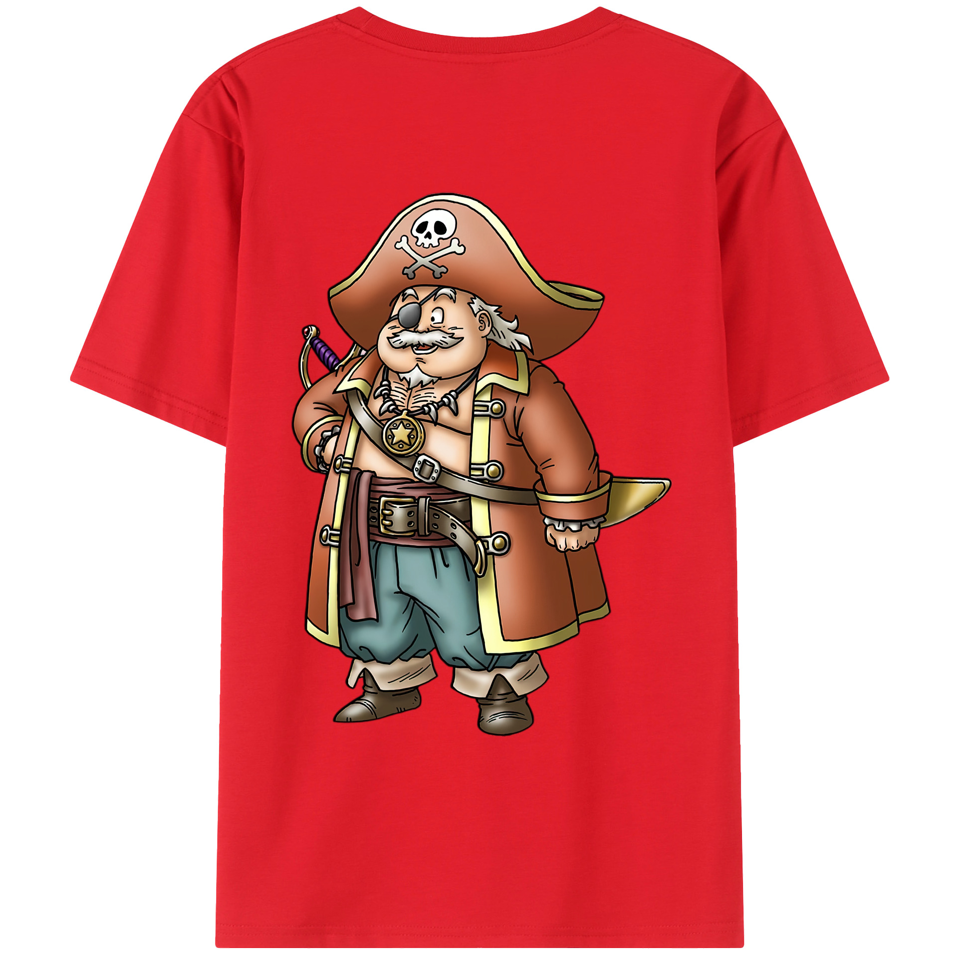 （画像用） ドラゴンクエスト Doragon Kuesuto Dragon Quest 綿100％ メンズ半袖Tシャツ（バックプリント） 通気性