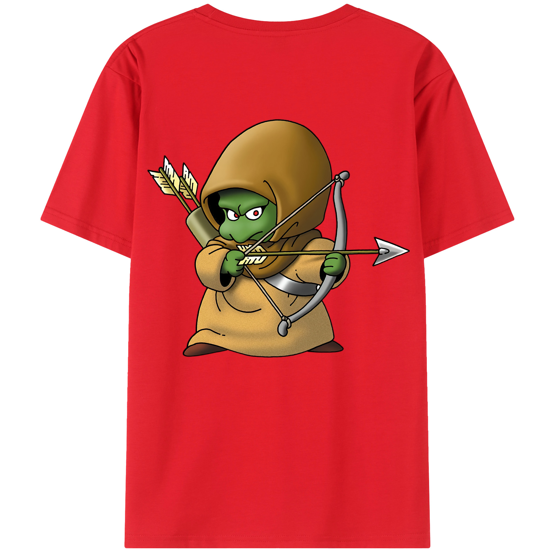 （画像用） ドラゴンクエスト Doragon Kuesuto Dragon Quest 綿100％ メンズ半袖Tシャツ（バックプリント） 通気性